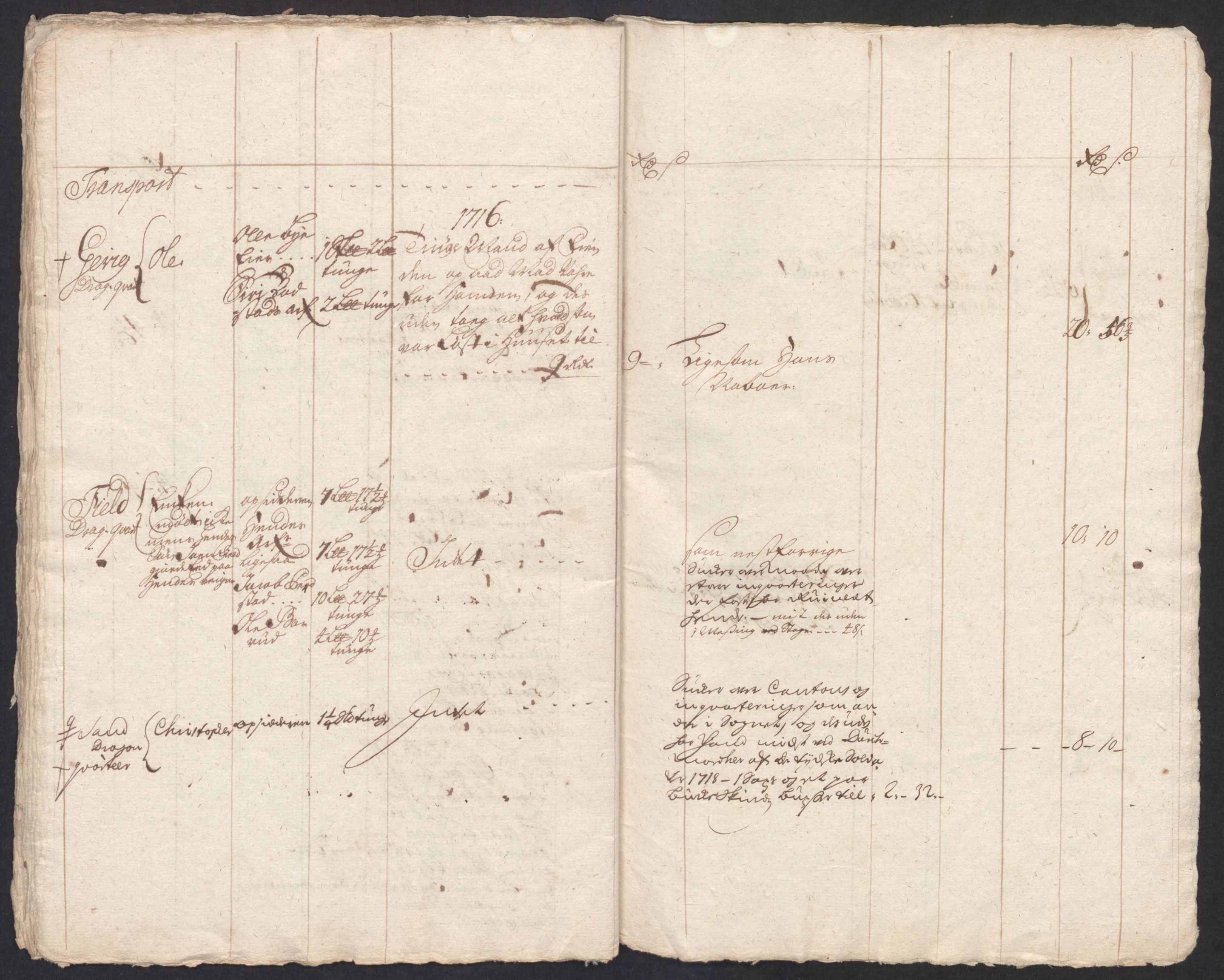Danske Kanselli, Skapsaker, AV/RA-EA-4061/F/L0094: Skap 16, pakke 6, 1716-1719, s. 38
