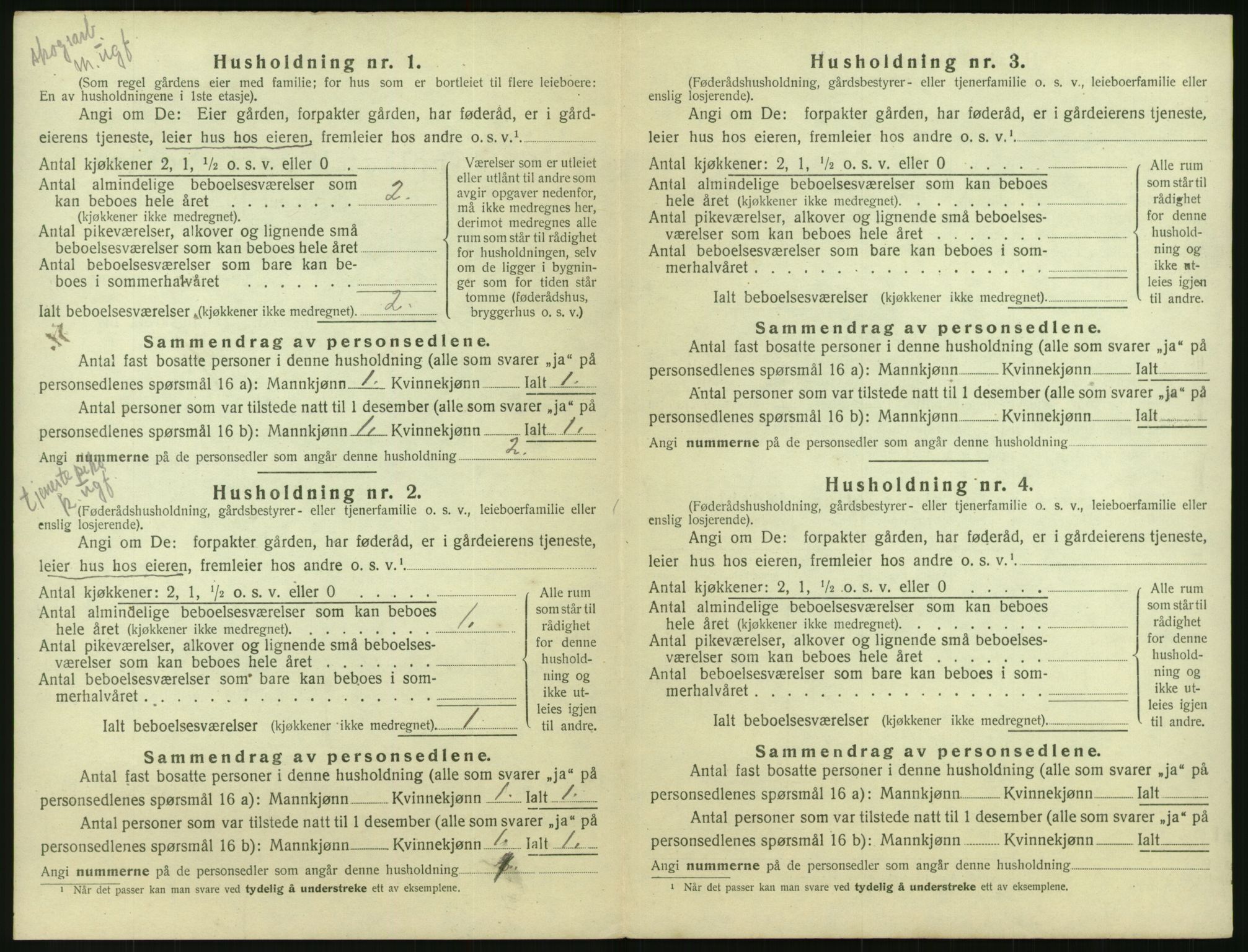 SAK, Folketelling 1920 for 0930 Gjøvdal herred, 1920, s. 181