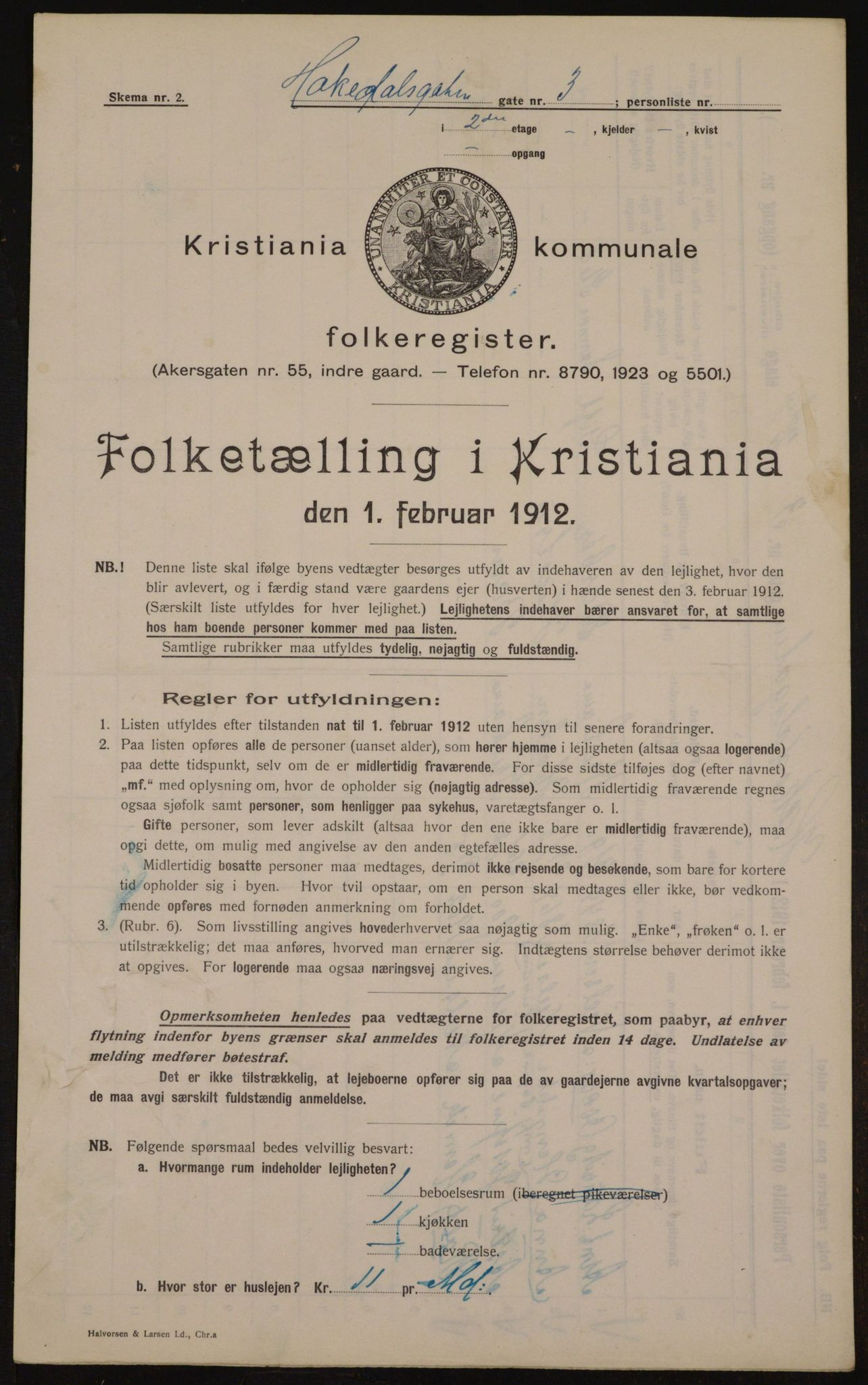 OBA, Kommunal folketelling 1.2.1912 for Kristiania, 1912, s. 34036