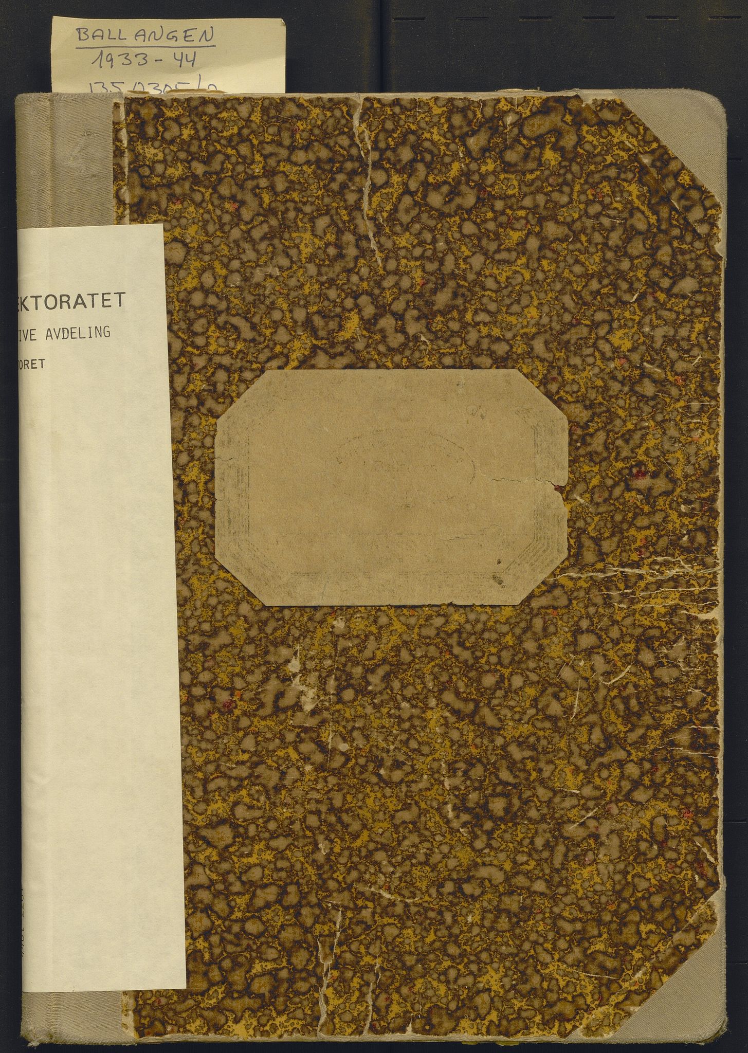 Fiskeridirektoratet - 1 Adm. ledelse - 13 Båtkontoret, AV/SAB-A-2003/I/Ia/Iac/L0010: 135.0305/2 Merkeprotokoll - Ballangen, 1933-1944