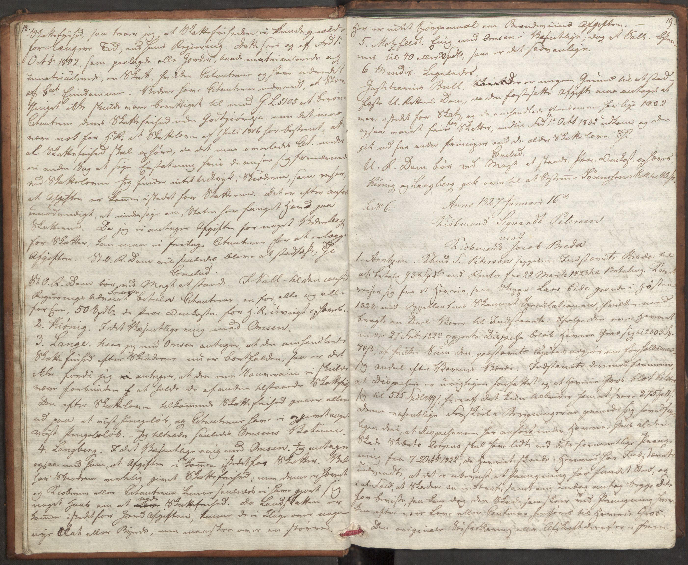 Høyesterett, AV/RA-S-1002/E/Eb/Ebb/L0014/0001: Voteringsprotokoller / Voteringsprotokoll, 1827, s. 18-19