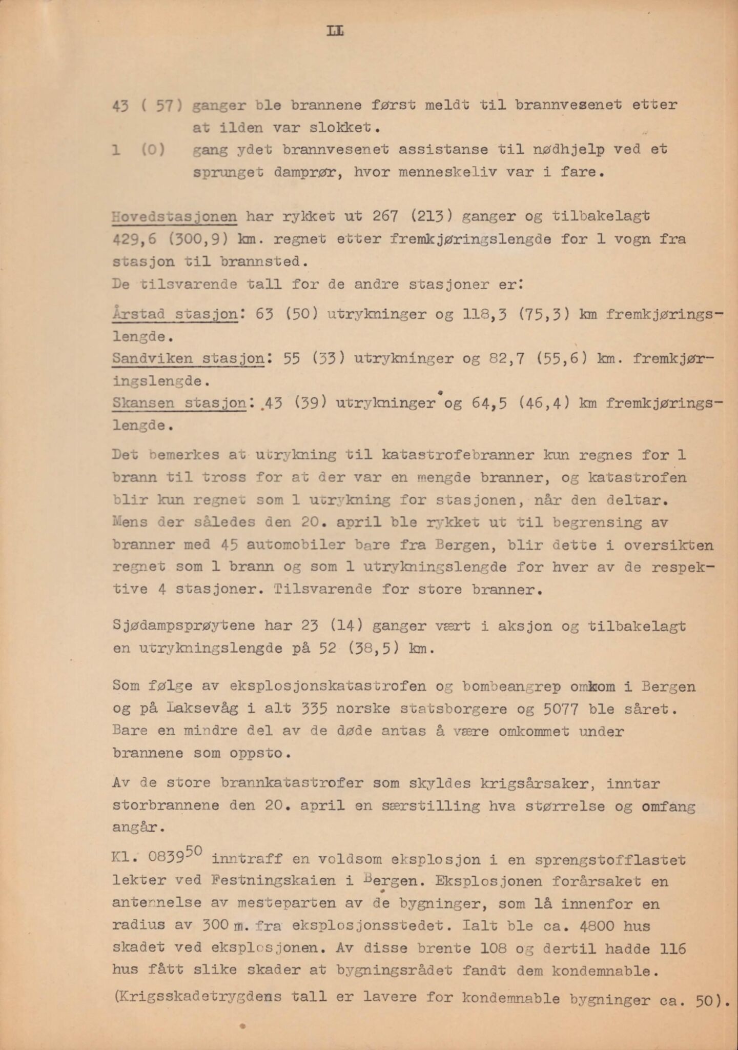 Bergen kommune. Brannvesenet (1863-1971), BBA/A-1181/X/Xa/L0026: Årsberetning, 1931-1974, s. 8