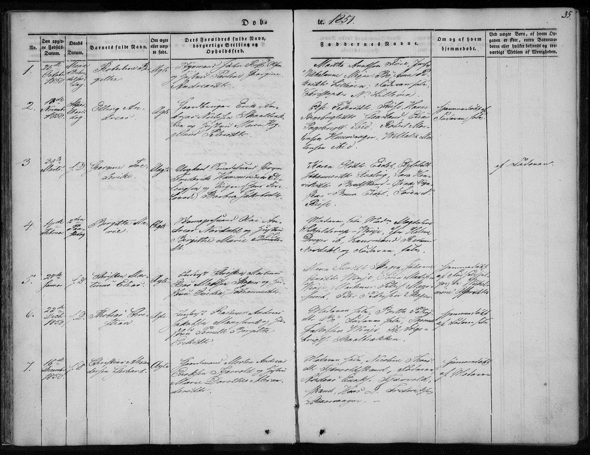 Ministerialprotokoller, klokkerbøker og fødselsregistre - Nordland, AV/SAT-A-1459/891/L1299: Ministerialbok nr. 891A04, 1841-1856, s. 55