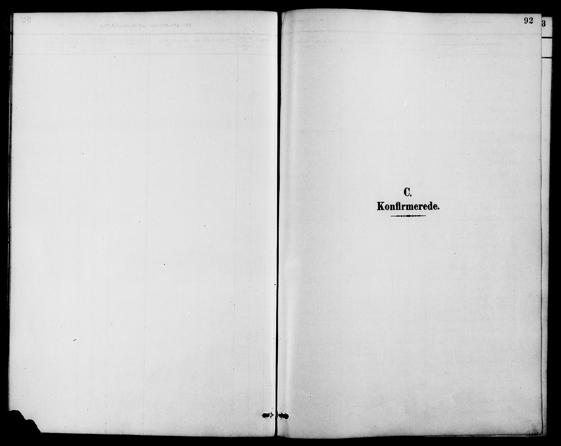 Dypvåg sokneprestkontor, SAK/1111-0007/F/Fb/Fbb/L0004: Klokkerbok nr. B 4, 1887-1905, s. 92