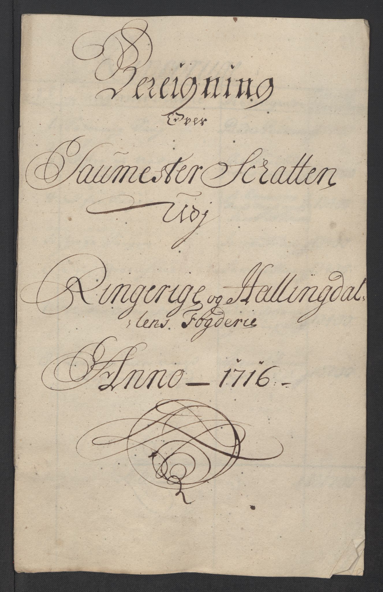 Rentekammeret inntil 1814, Reviderte regnskaper, Fogderegnskap, RA/EA-4092/R23/L1474: Fogderegnskap Ringerike og Hallingdal, 1716, s. 33