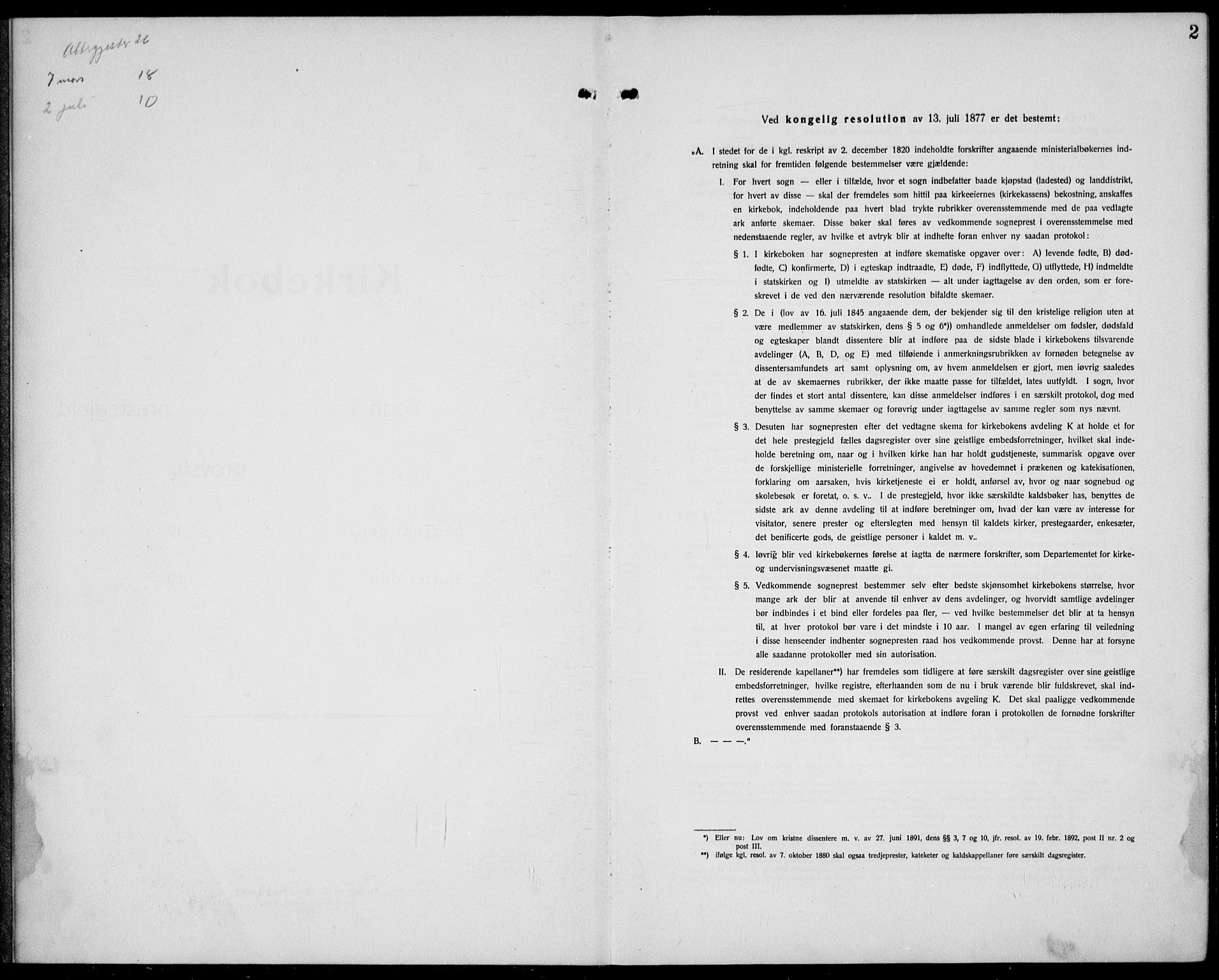 Tjøme kirkebøker, SAKO/A-328/G/Ga/L0003: Klokkerbok nr. 3, 1921-1935, s. 2