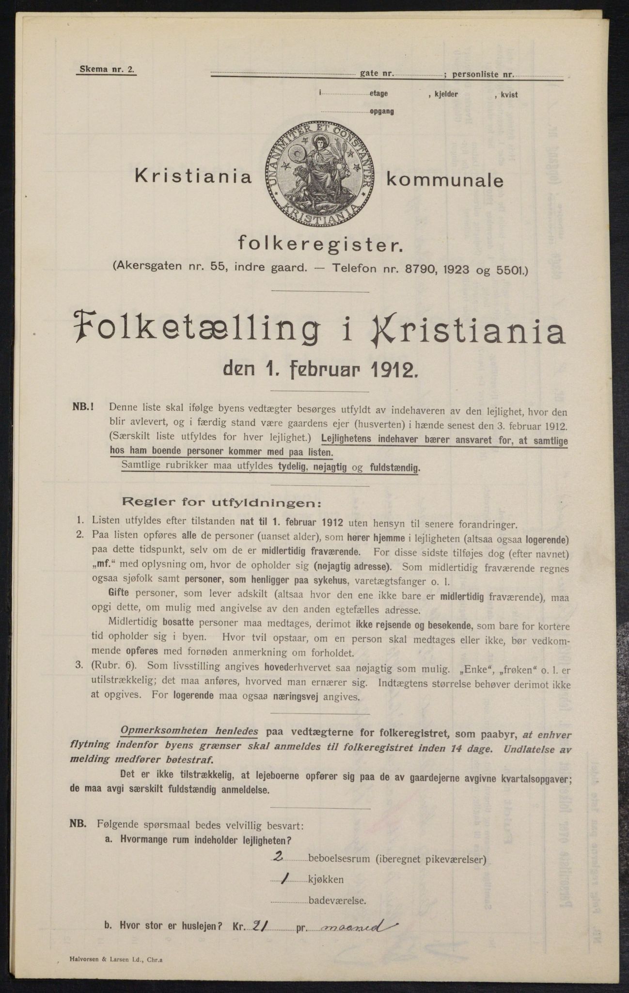 OBA, Kommunal folketelling 1.2.1912 for Kristiania, 1912, s. 129471