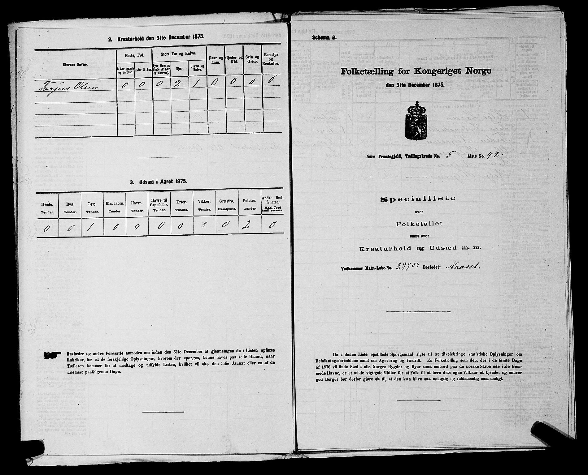 SAKO, Folketelling 1875 for 0633P Nore prestegjeld, 1875, s. 677
