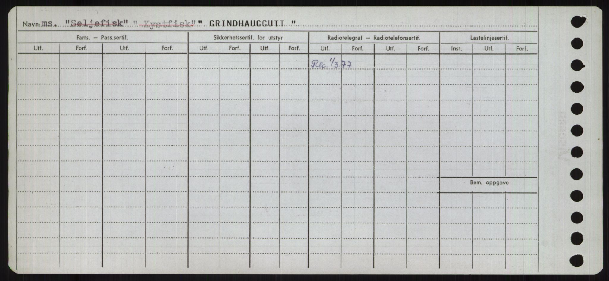 Sjøfartsdirektoratet med forløpere, Skipsmålingen, RA/S-1627/H/Ha/L0002/0002: Fartøy, Eik-Hill / Fartøy, G-Hill, s. 264