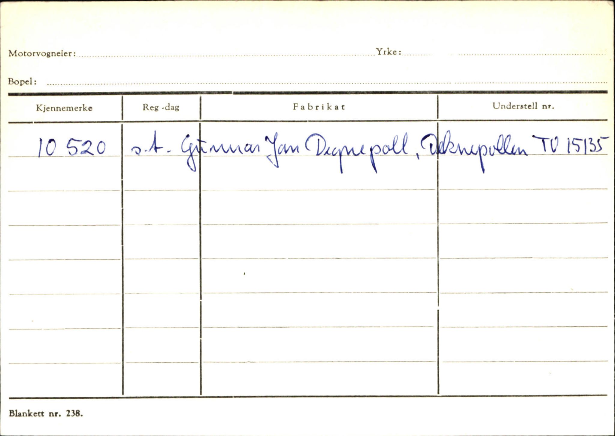 Statens vegvesen, Sogn og Fjordane vegkontor, AV/SAB-A-5301/4/F/L0144: Registerkort Vågsøy A-R, 1945-1975, s. 359