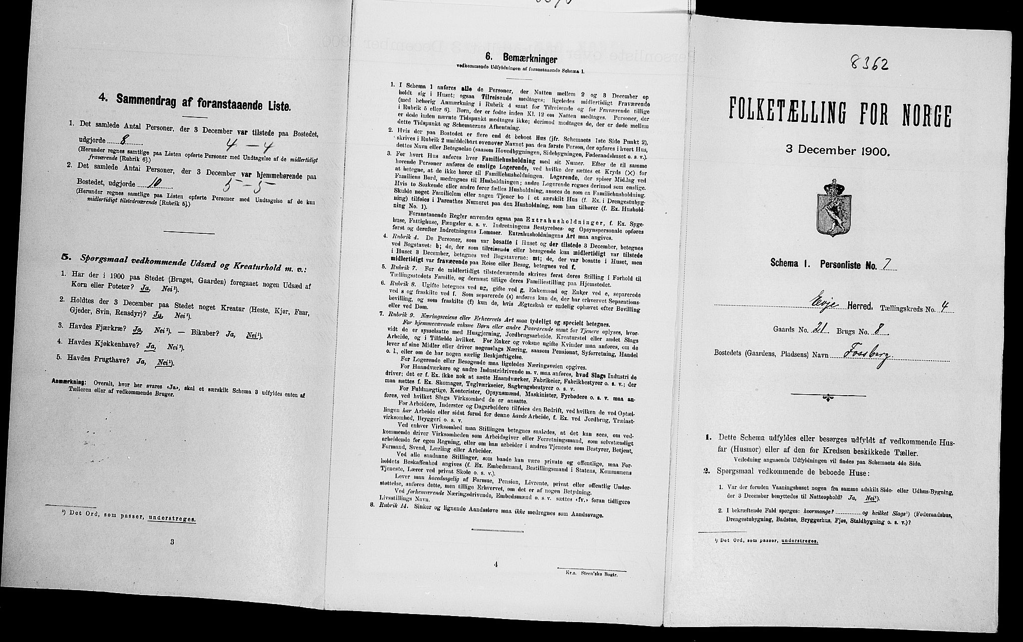 SAK, Folketelling 1900 for 0937 Evje herred, 1900, s. 246