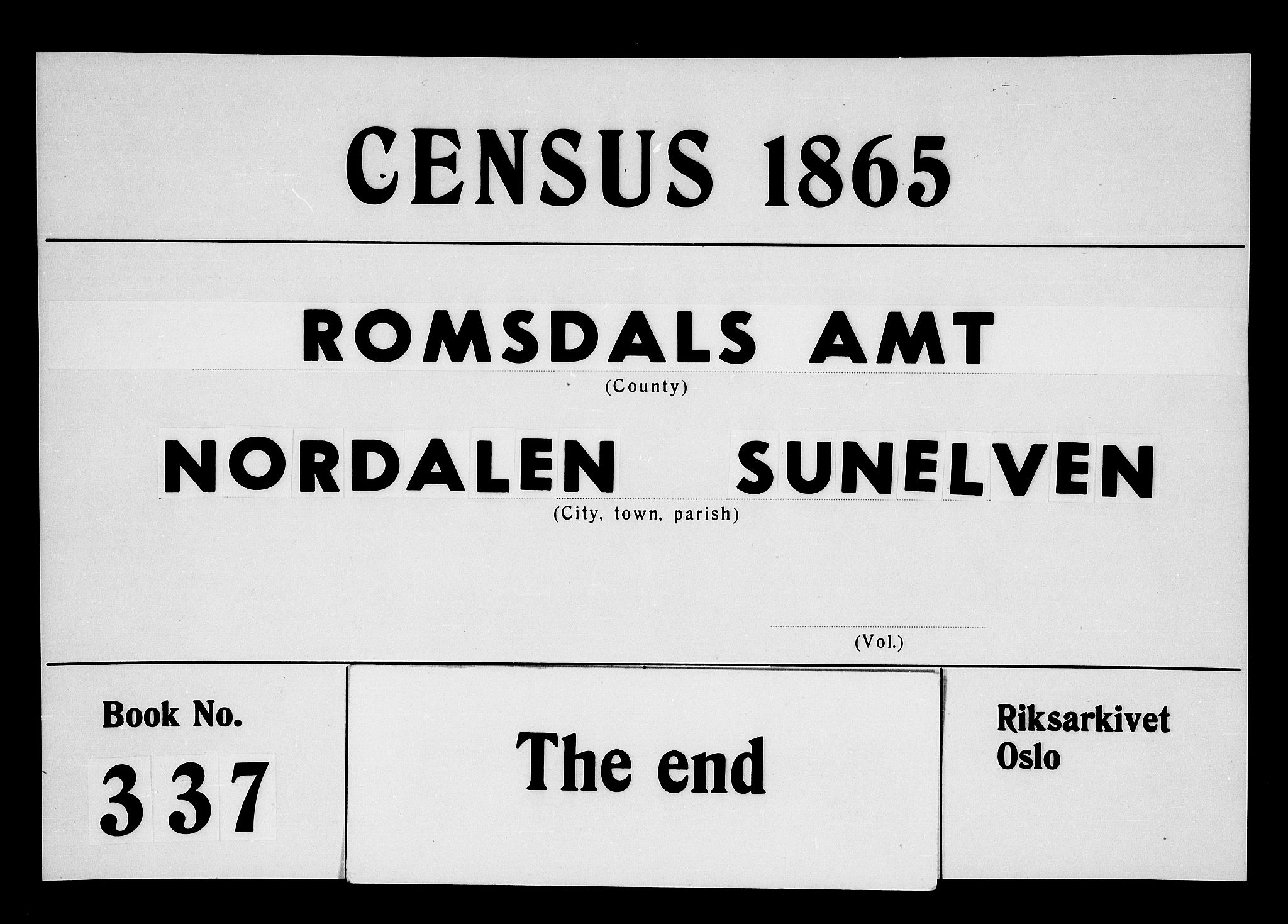 RA, Folketelling 1865 for 1523P Sunnylven prestegjeld, 1865, s. 74