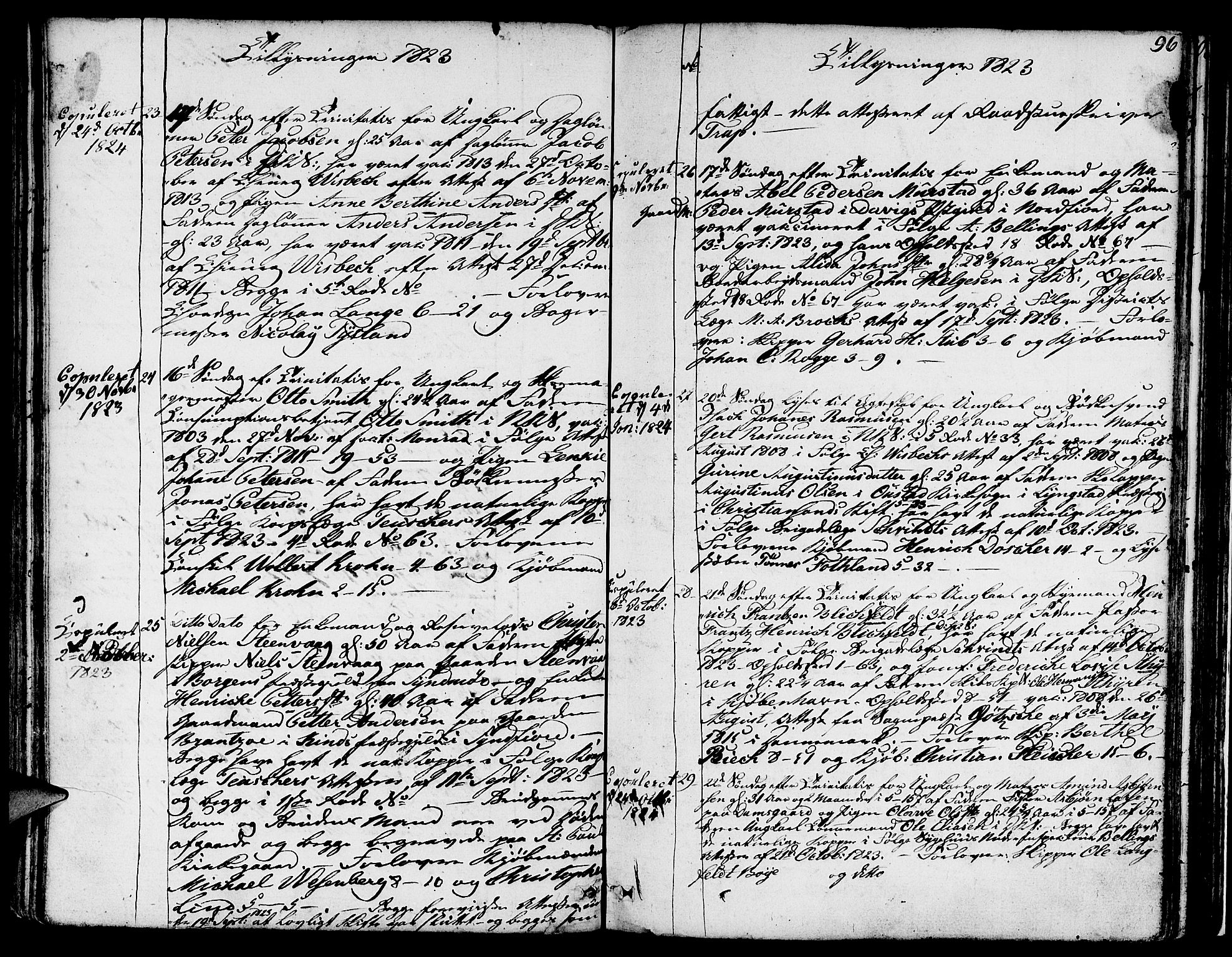 Nykirken Sokneprestembete, AV/SAB-A-77101/H/Hab: Klokkerbok nr. A 2, 1782-1847, s. 96