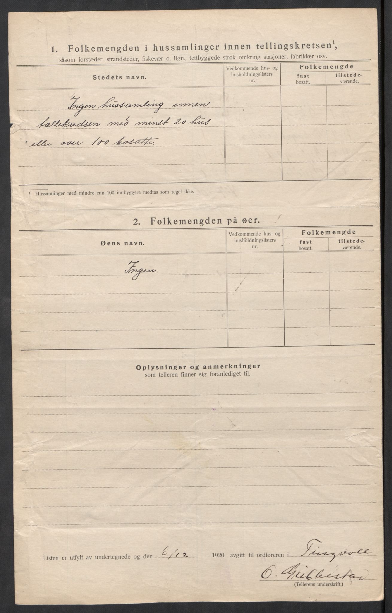 SAT, Folketelling 1920 for 1560 Tingvoll herred, 1920, s. 45