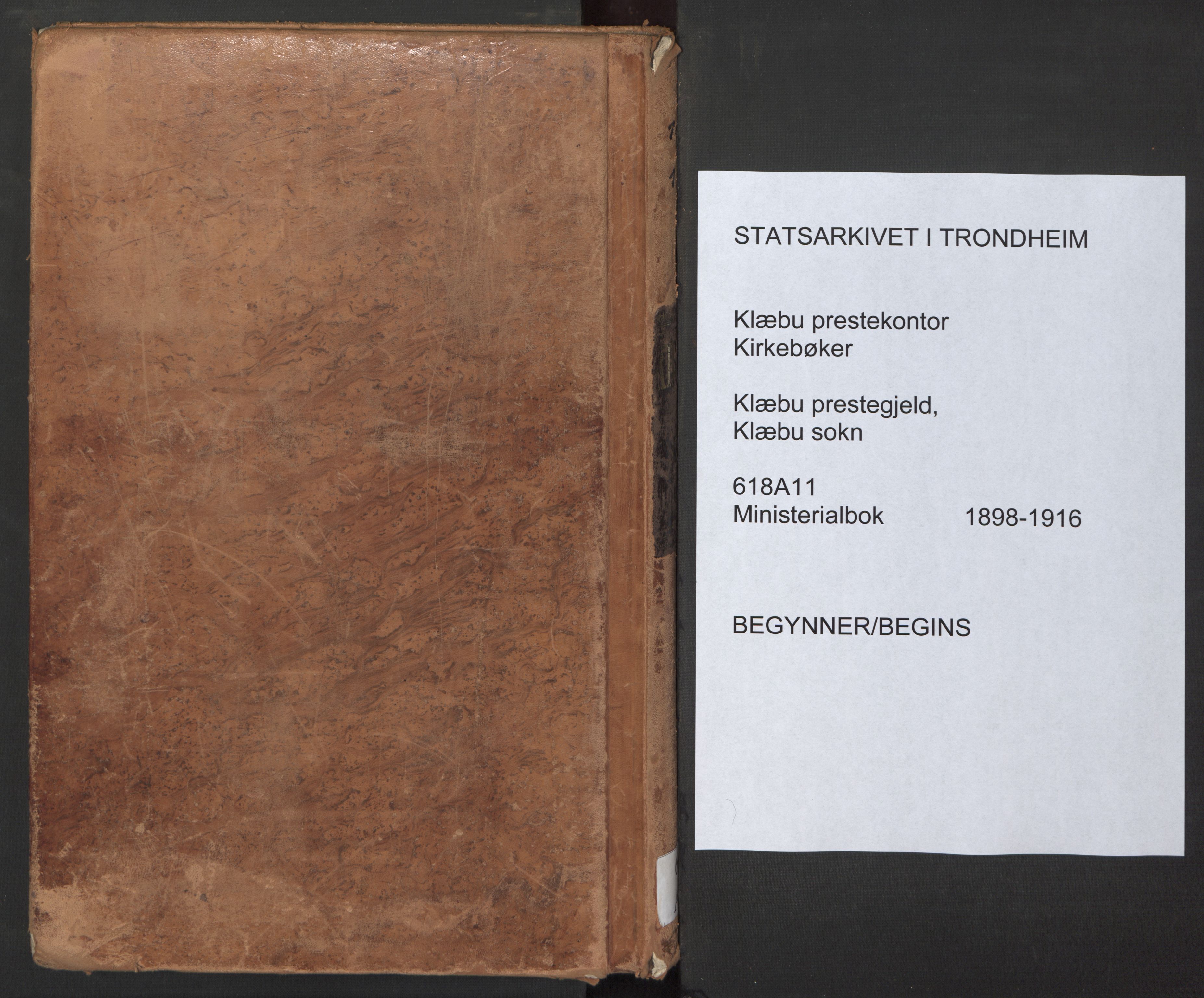Ministerialprotokoller, klokkerbøker og fødselsregistre - Sør-Trøndelag, SAT/A-1456/618/L0448: Ministerialbok nr. 618A11, 1898-1916, s. 153