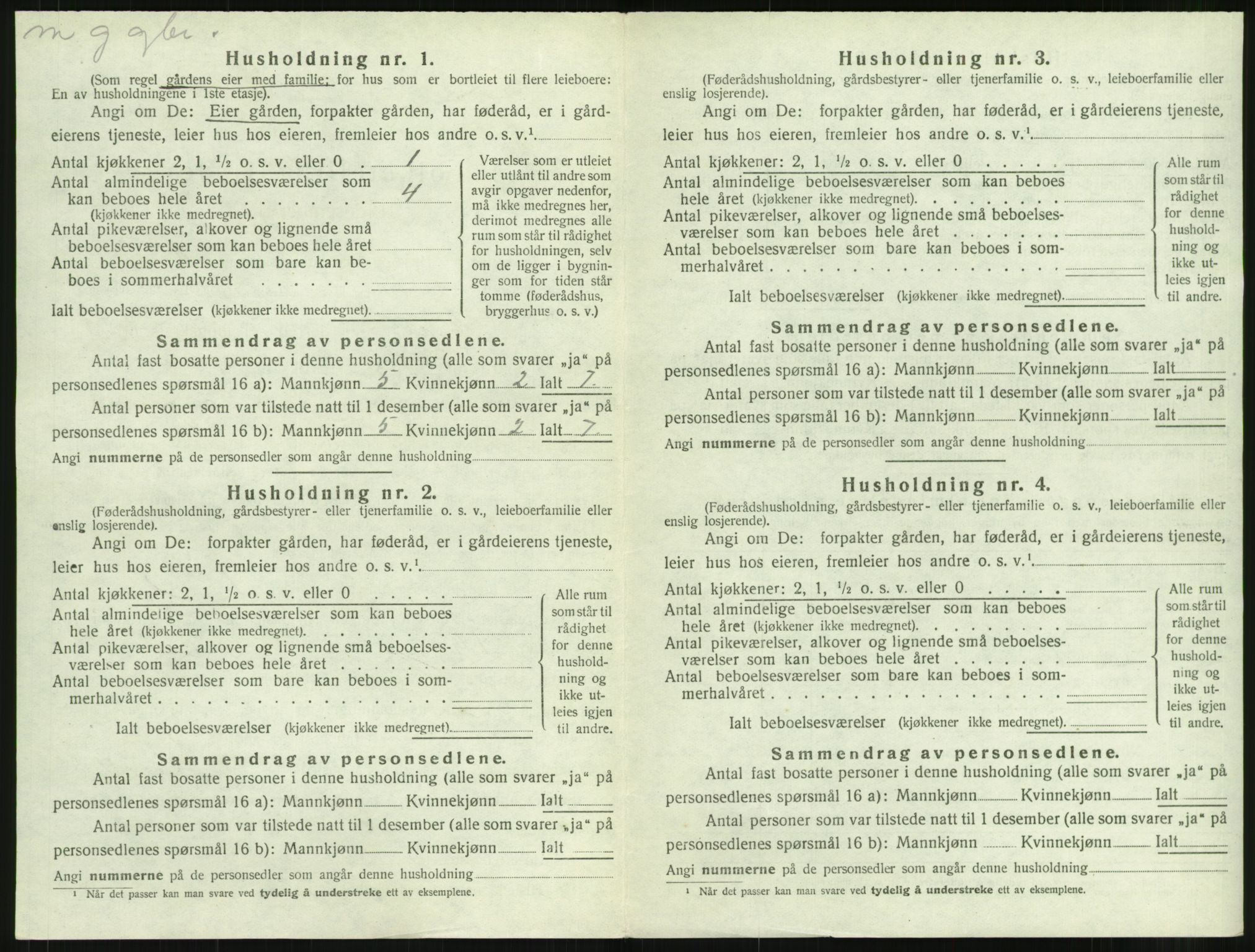 SAT, Folketelling 1920 for 1551 Eide herred, 1920, s. 185