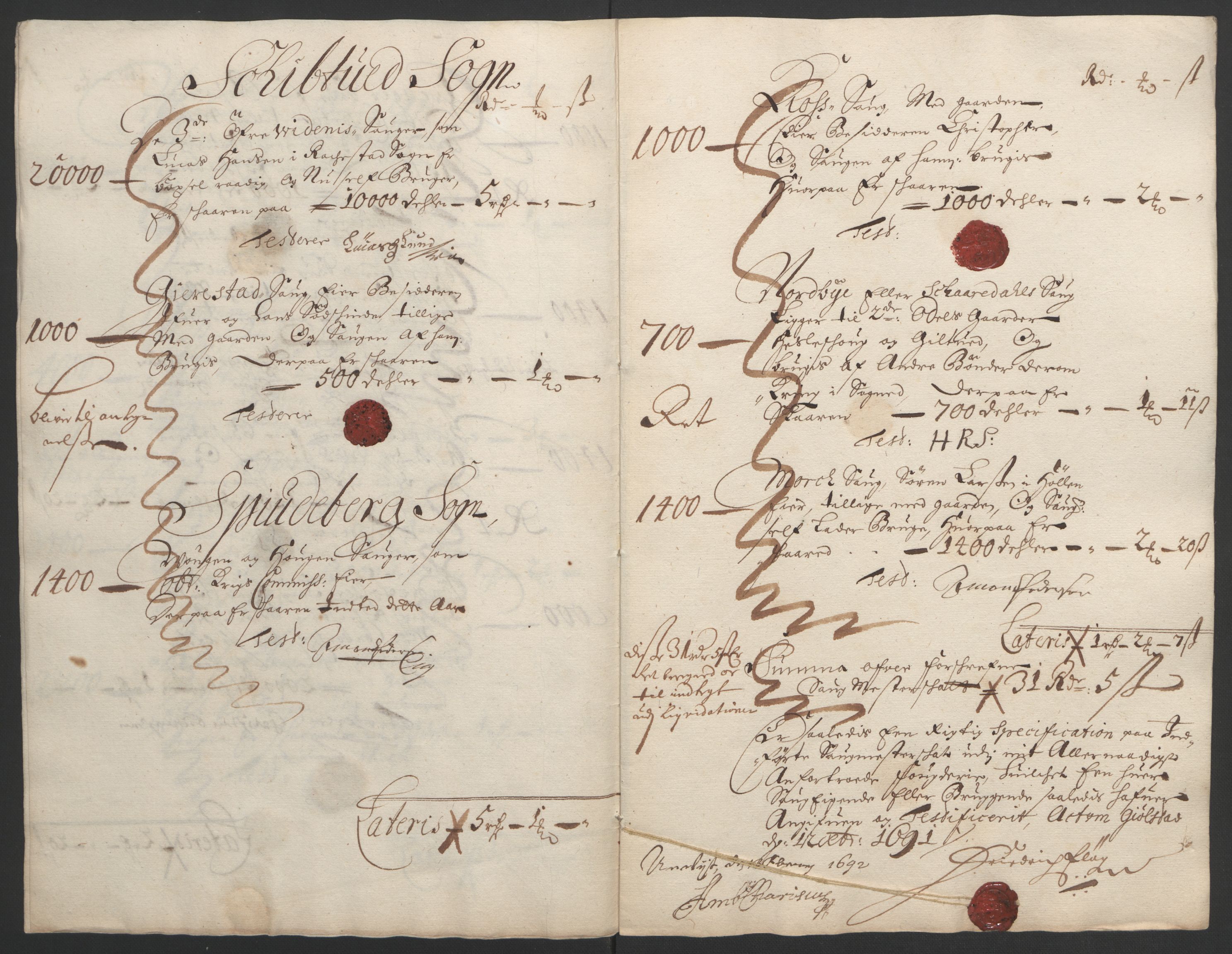 Rentekammeret inntil 1814, Reviderte regnskaper, Fogderegnskap, RA/EA-4092/R05/L0278: Fogderegnskap Rakkestad, 1691-1693, s. 76