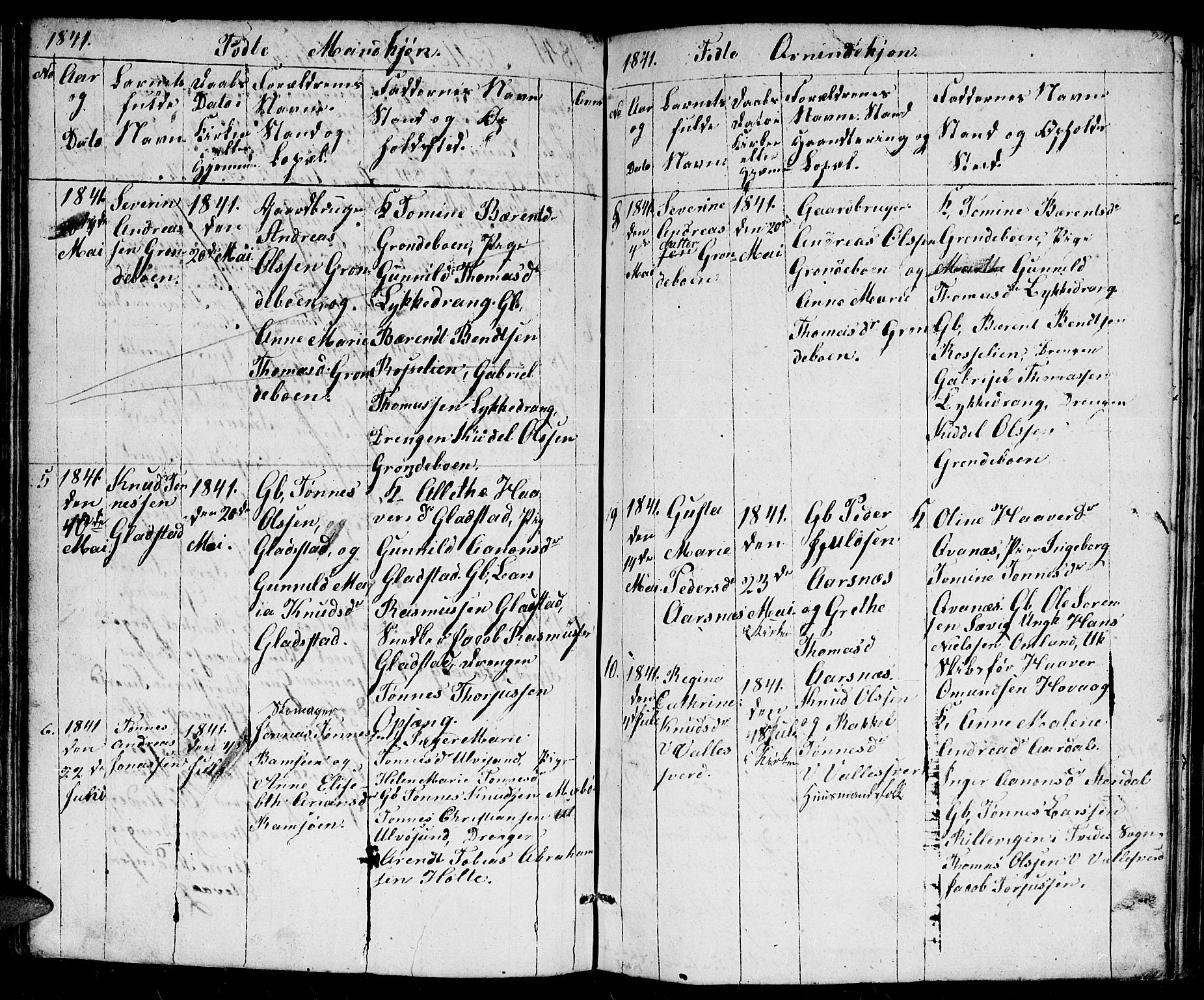 Høvåg sokneprestkontor, AV/SAK-1111-0025/F/Fb/L0001: Klokkerbok nr. B 1, 1817-1846, s. 94