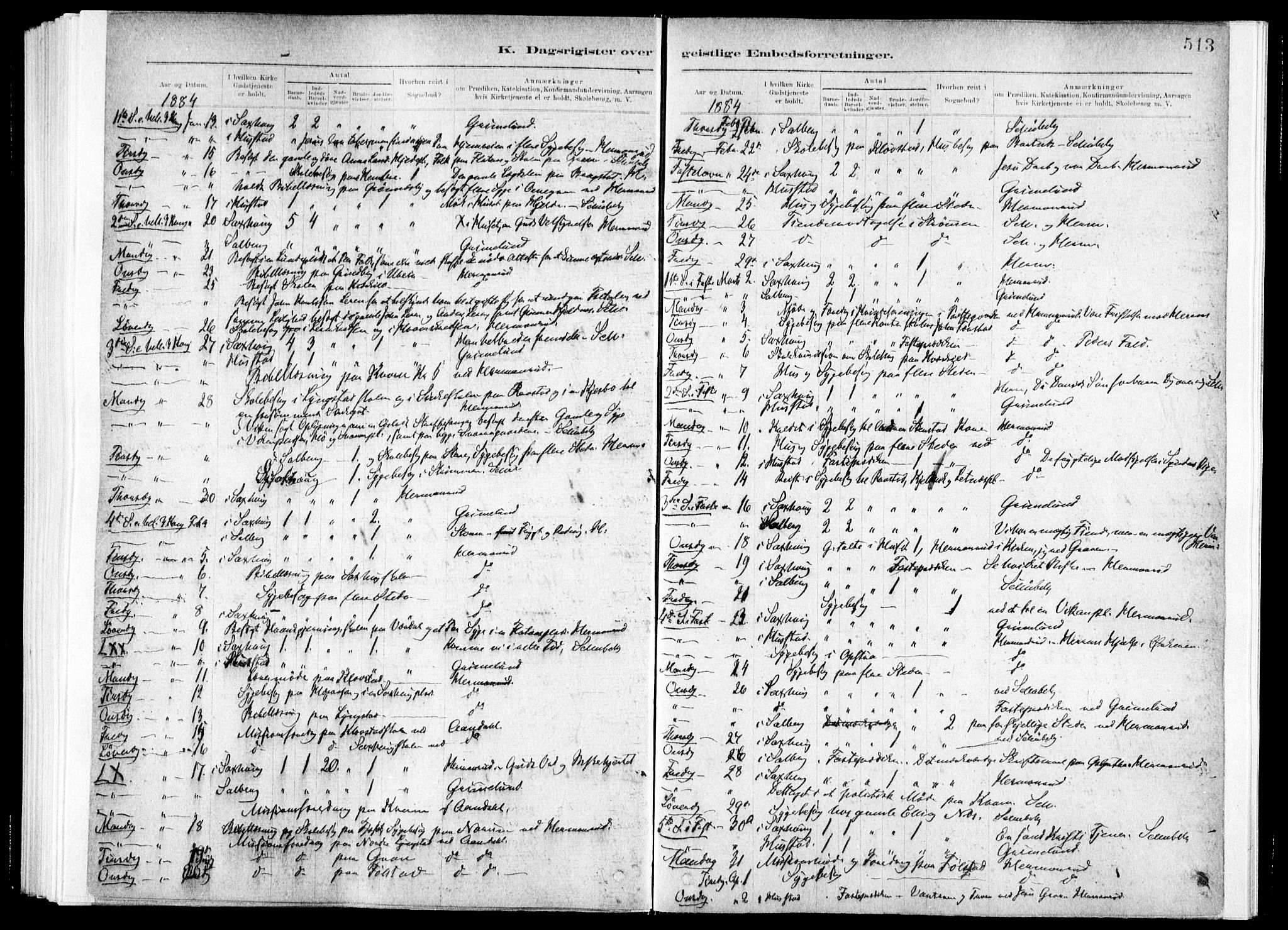 Ministerialprotokoller, klokkerbøker og fødselsregistre - Nord-Trøndelag, SAT/A-1458/730/L0285: Ministerialbok nr. 730A10, 1879-1914, s. 513