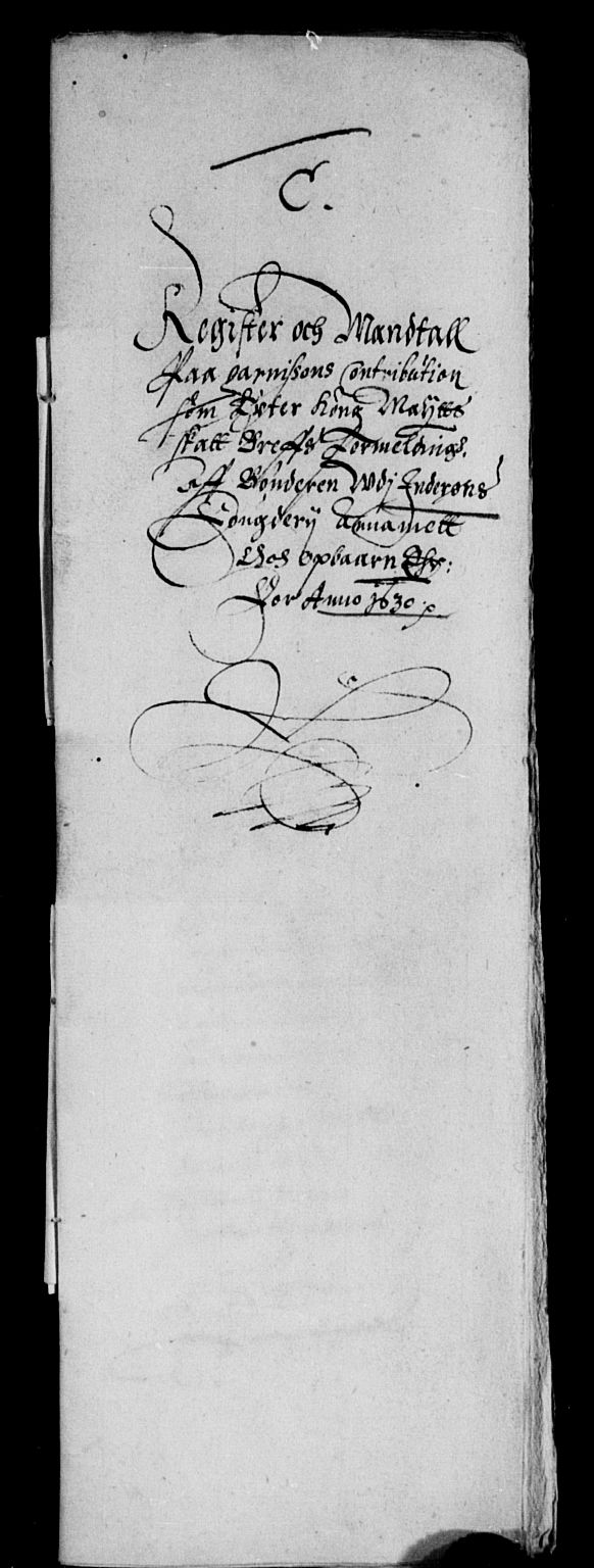 Rentekammeret inntil 1814, Reviderte regnskaper, Lensregnskaper, AV/RA-EA-5023/R/Rb/Rbw/L0046: Trondheim len, 1630-1632