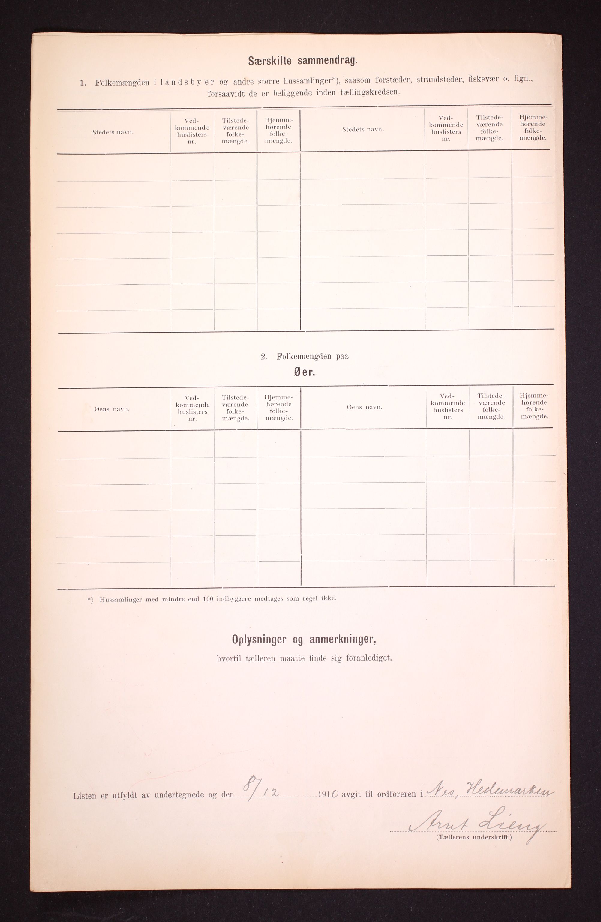 RA, Folketelling 1910 for 0411 Nes herred, 1910, s. 27