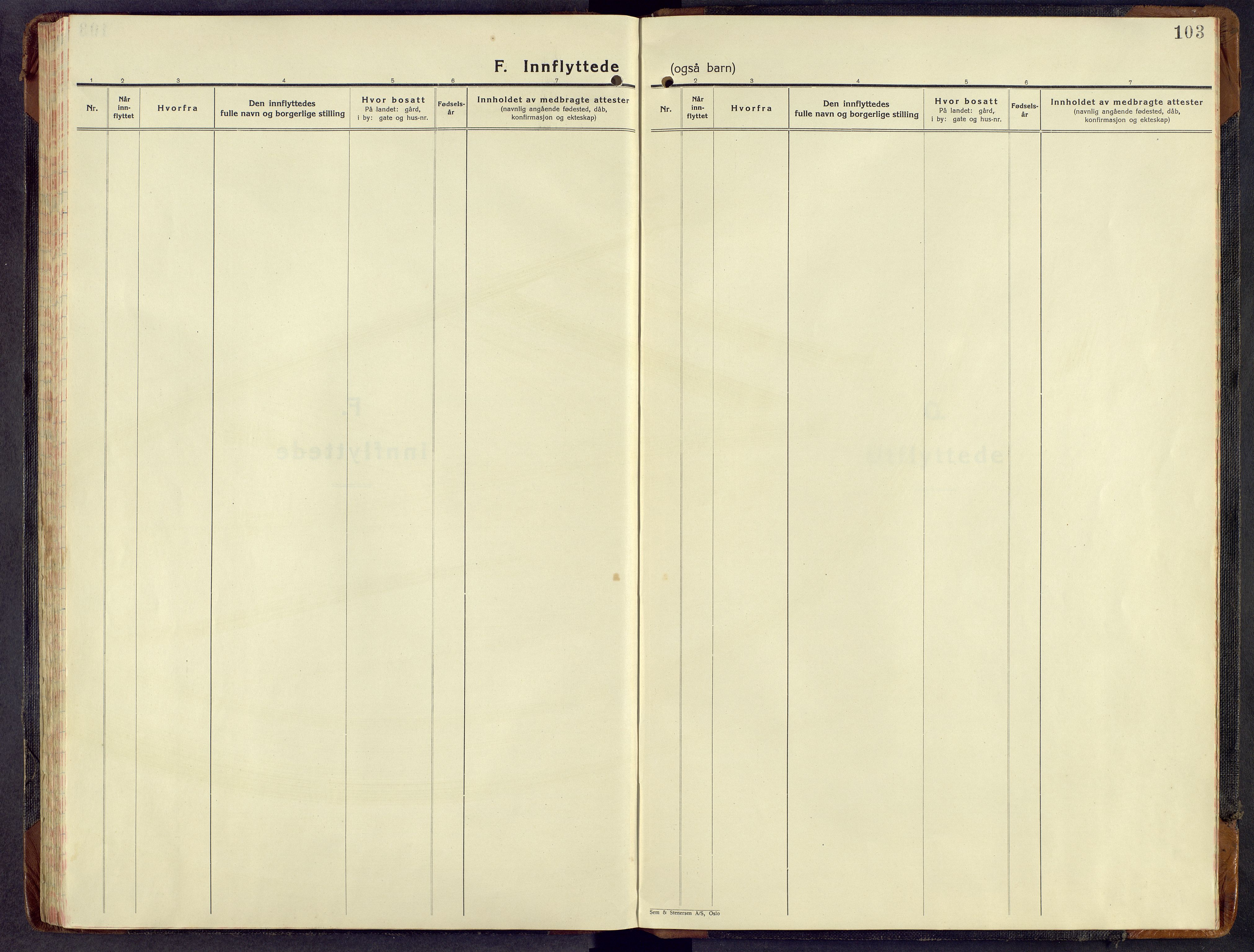 Sør-Aurdal prestekontor, AV/SAH-PREST-128/H/Ha/Hab/L0013: Klokkerbok nr. 13, 1930-1972, s. 103