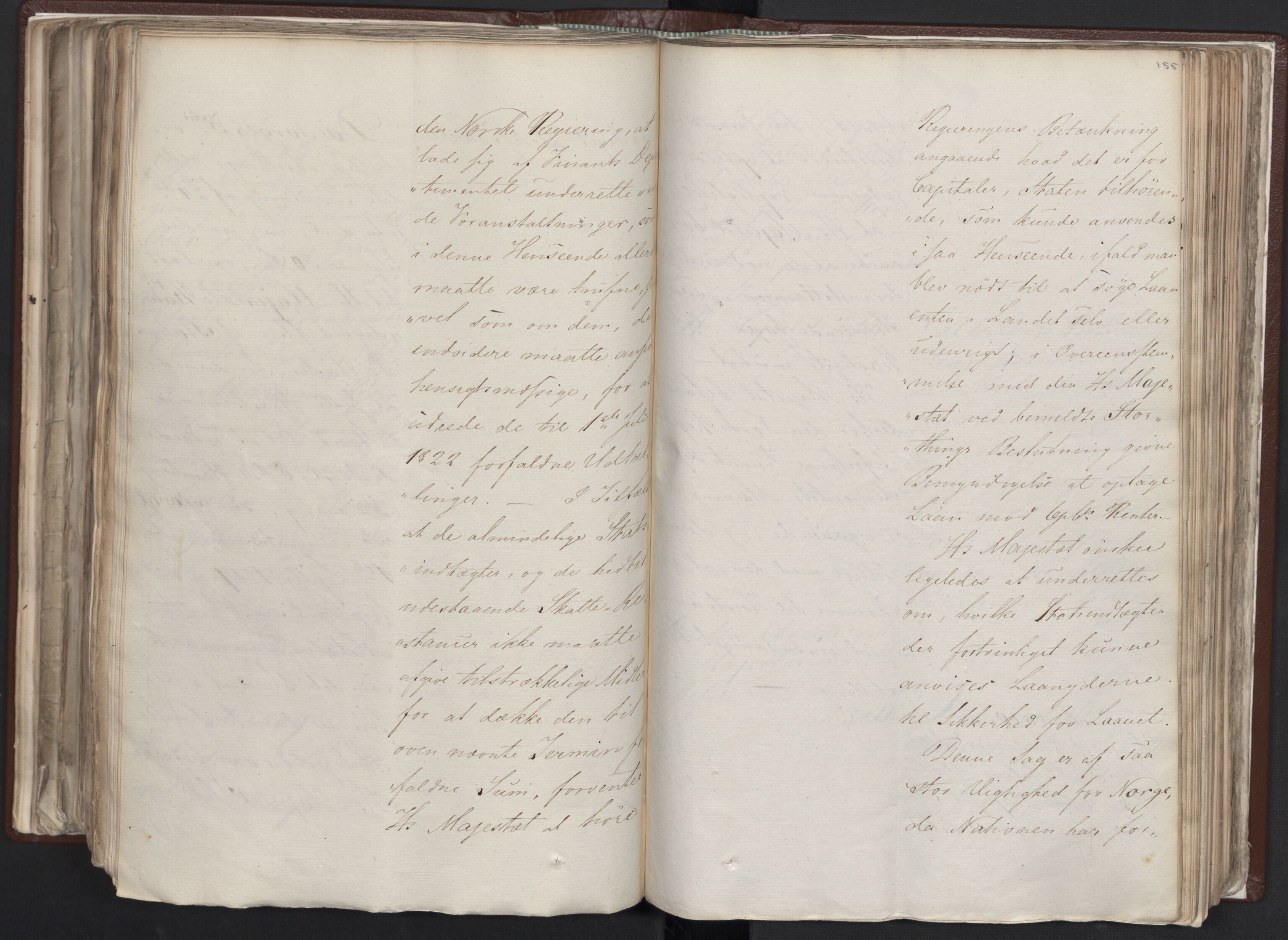 Statsrådssekretariatet, AV/RA-S-1001/A/Ab/L0012: Kgl. res. nr. 5679-6008 II, 1821, s. 154b-155a