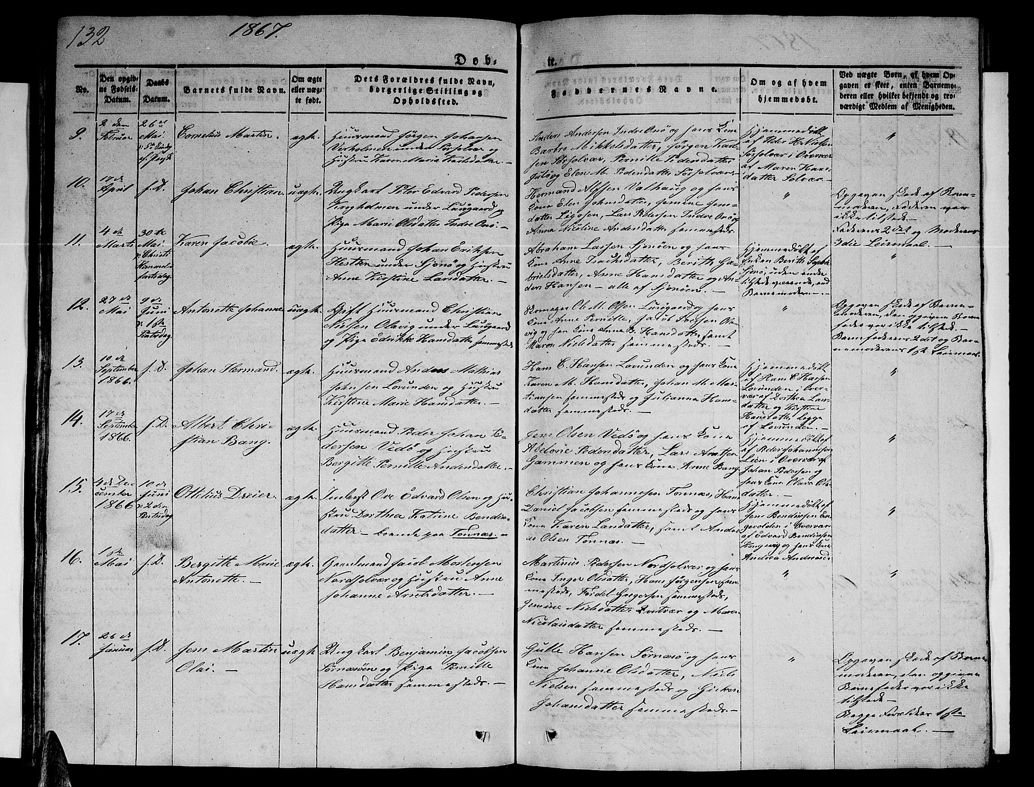 Ministerialprotokoller, klokkerbøker og fødselsregistre - Nordland, AV/SAT-A-1459/839/L0572: Klokkerbok nr. 839C02, 1841-1873, s. 132