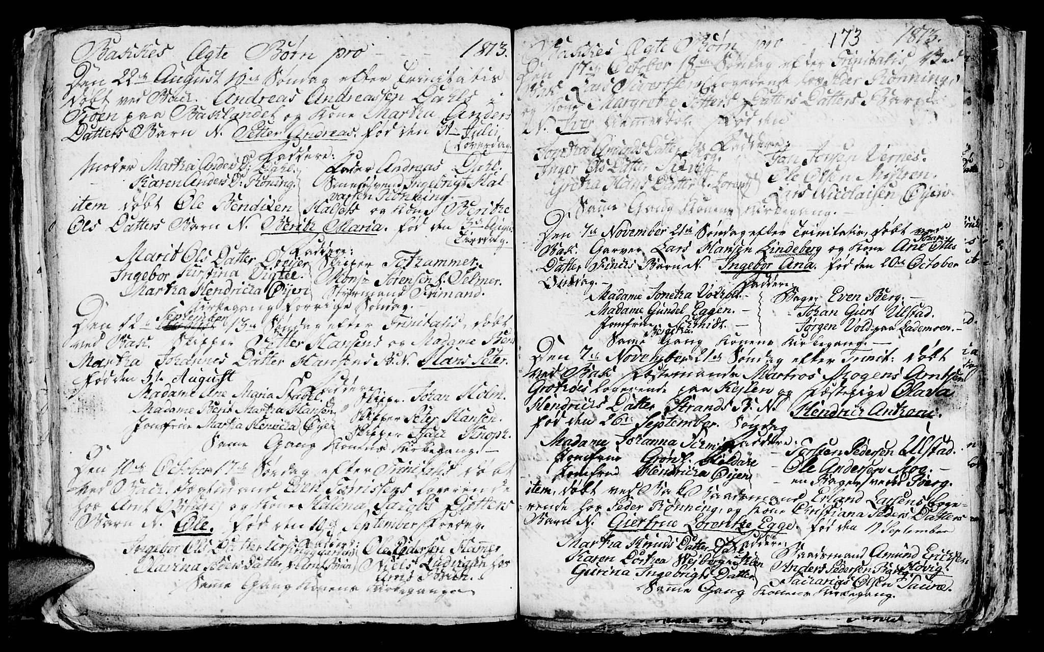 Ministerialprotokoller, klokkerbøker og fødselsregistre - Sør-Trøndelag, SAT/A-1456/604/L0218: Klokkerbok nr. 604C01, 1754-1819, s. 173