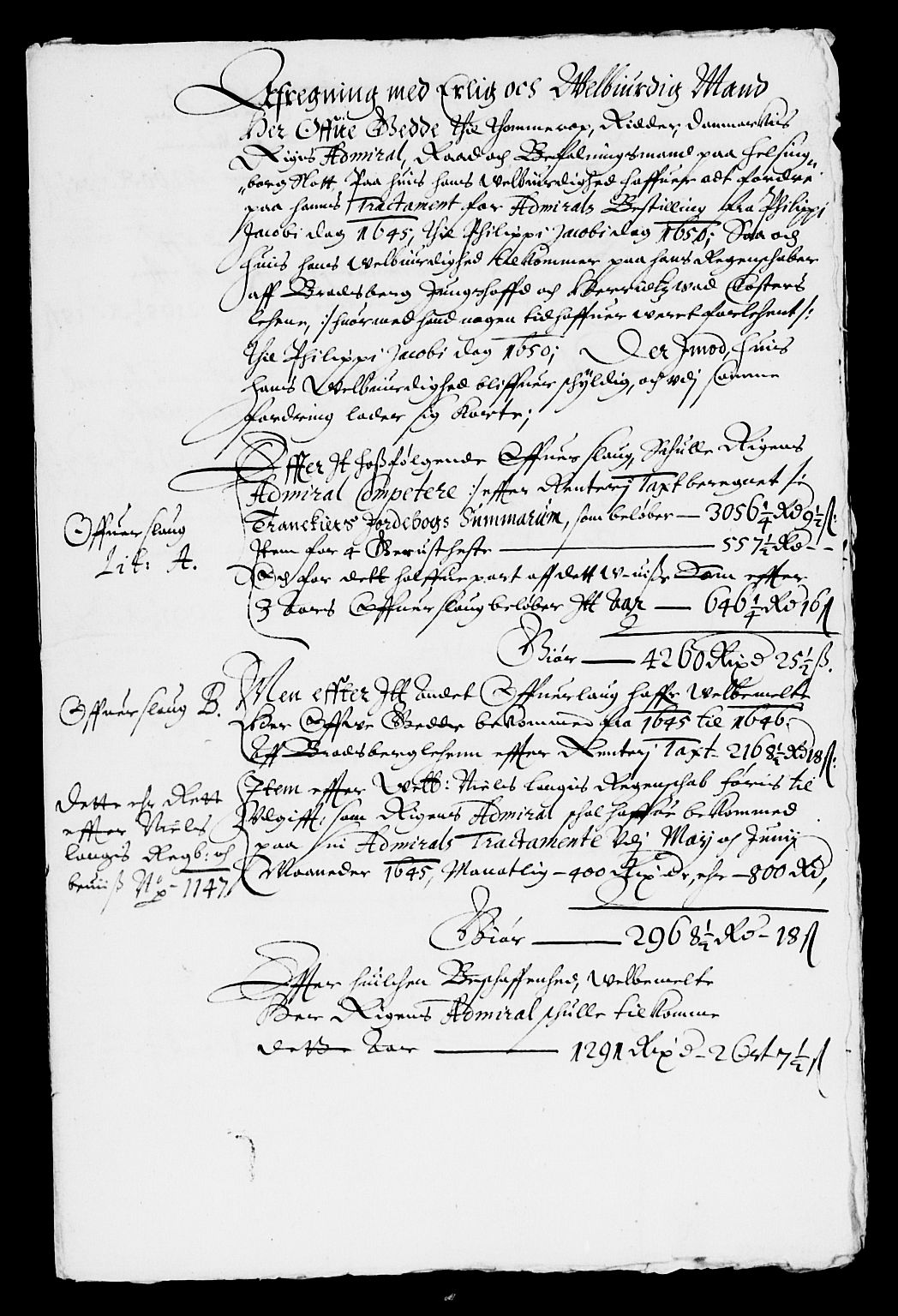 Rentekammeret inntil 1814, Reviderte regnskaper, Lensregnskaper, AV/RA-EA-5023/R/Rb/Rbp/L0036: Bratsberg len, 1649-1651