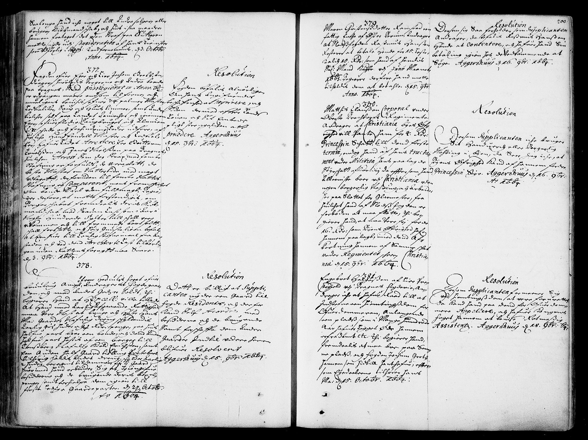 Stattholderembetet 1572-1771, AV/RA-EA-2870/Ad/L0001: Supplikasjons- og resolusjonsprotokoll, 1662-1669, s. 199b-200a