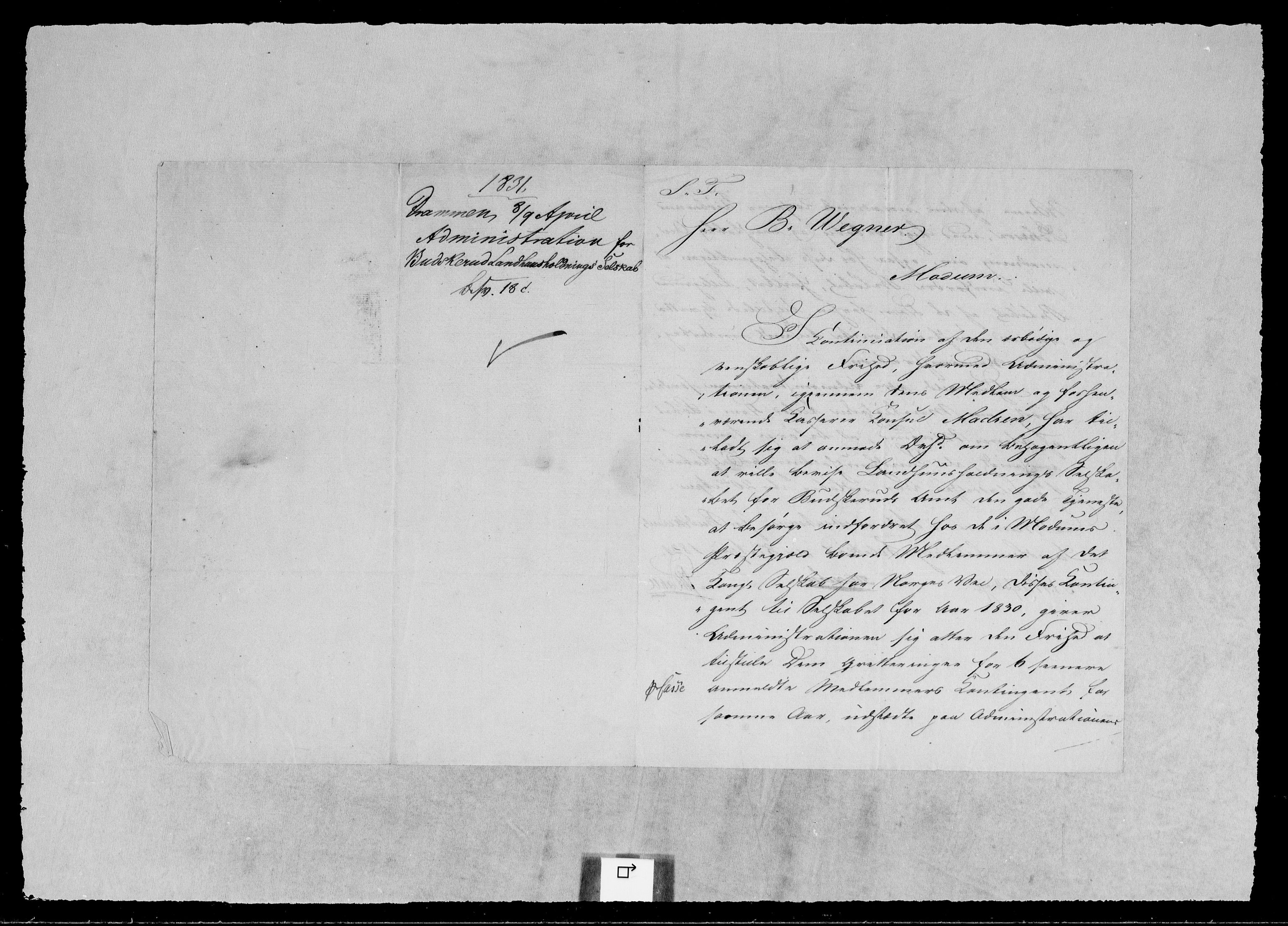 Modums Blaafarveværk, AV/RA-PA-0157/G/Gb/L0105/0001: -- / Innkomne brev A - L, 1830-1831, s. 4