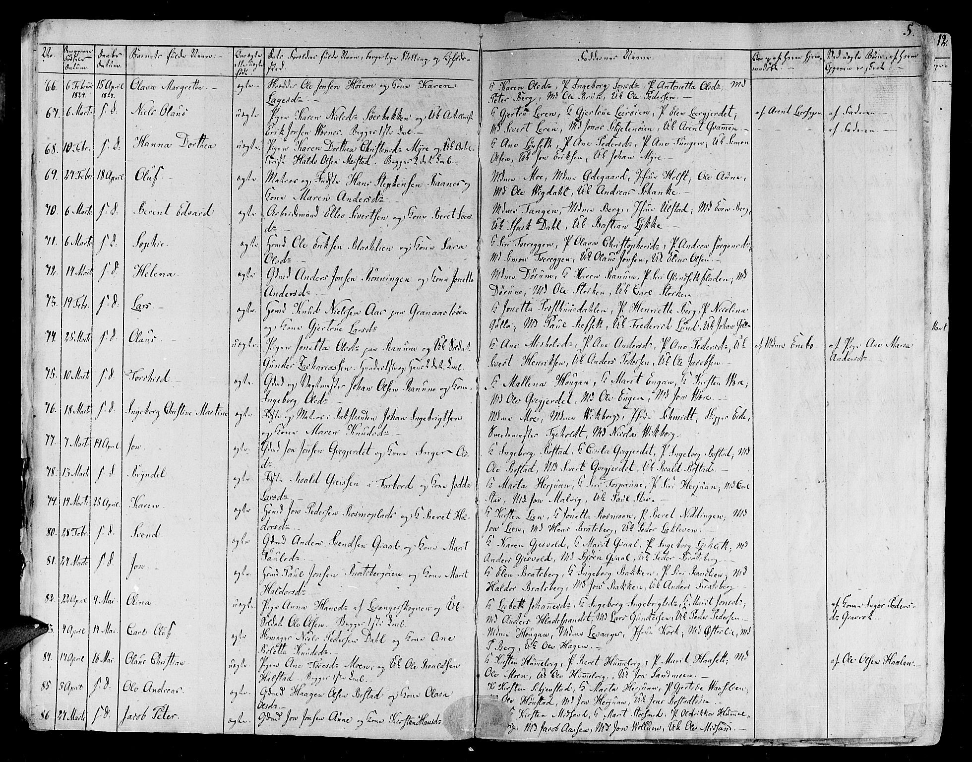 Ministerialprotokoller, klokkerbøker og fødselsregistre - Sør-Trøndelag, AV/SAT-A-1456/606/L0286: Ministerialbok nr. 606A04 /1, 1823-1840, s. 5