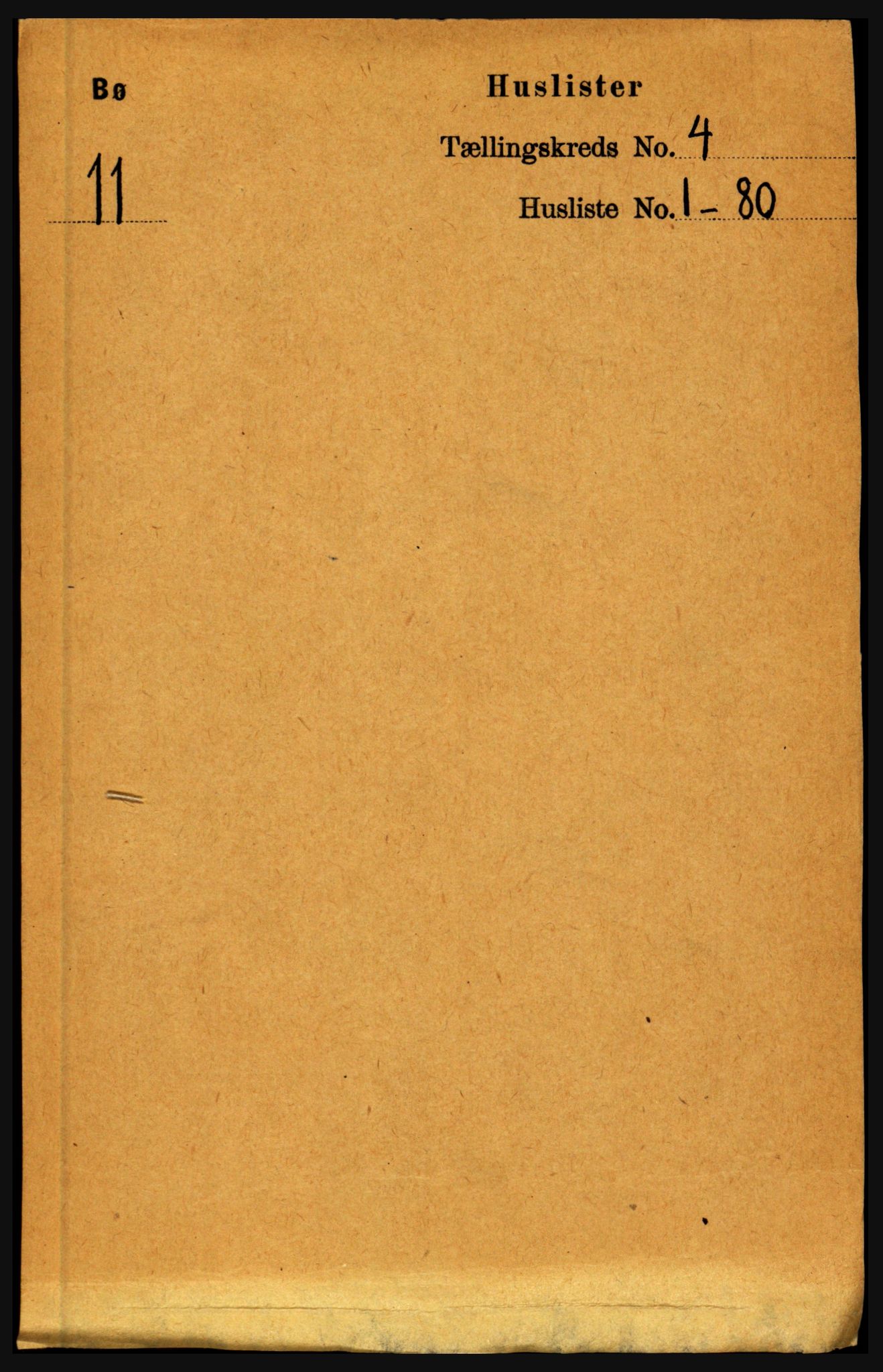 RA, Folketelling 1891 for 1867 Bø herred, 1891, s. 1317