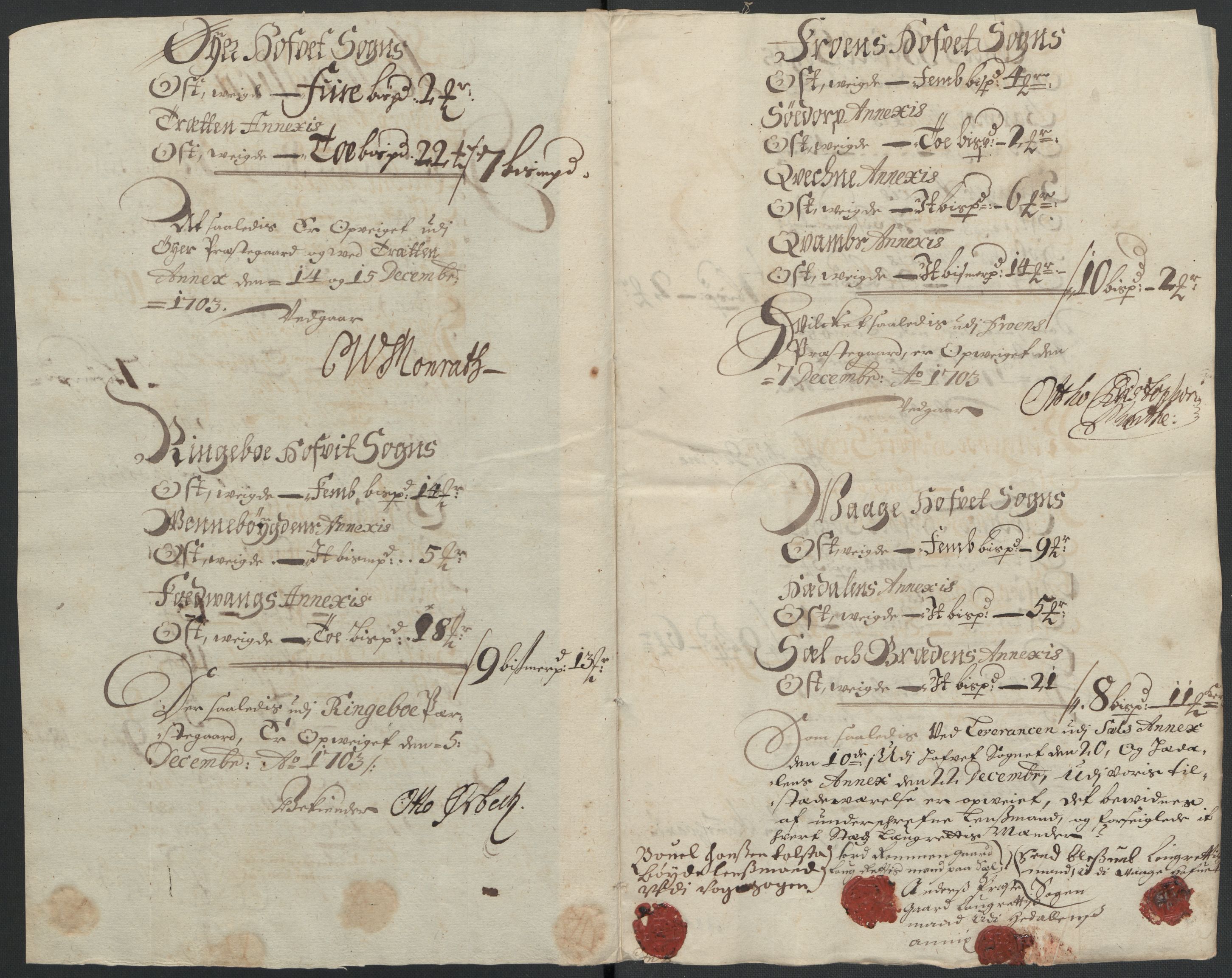 Rentekammeret inntil 1814, Reviderte regnskaper, Fogderegnskap, RA/EA-4092/R17/L1176: Fogderegnskap Gudbrandsdal, 1703, s. 128