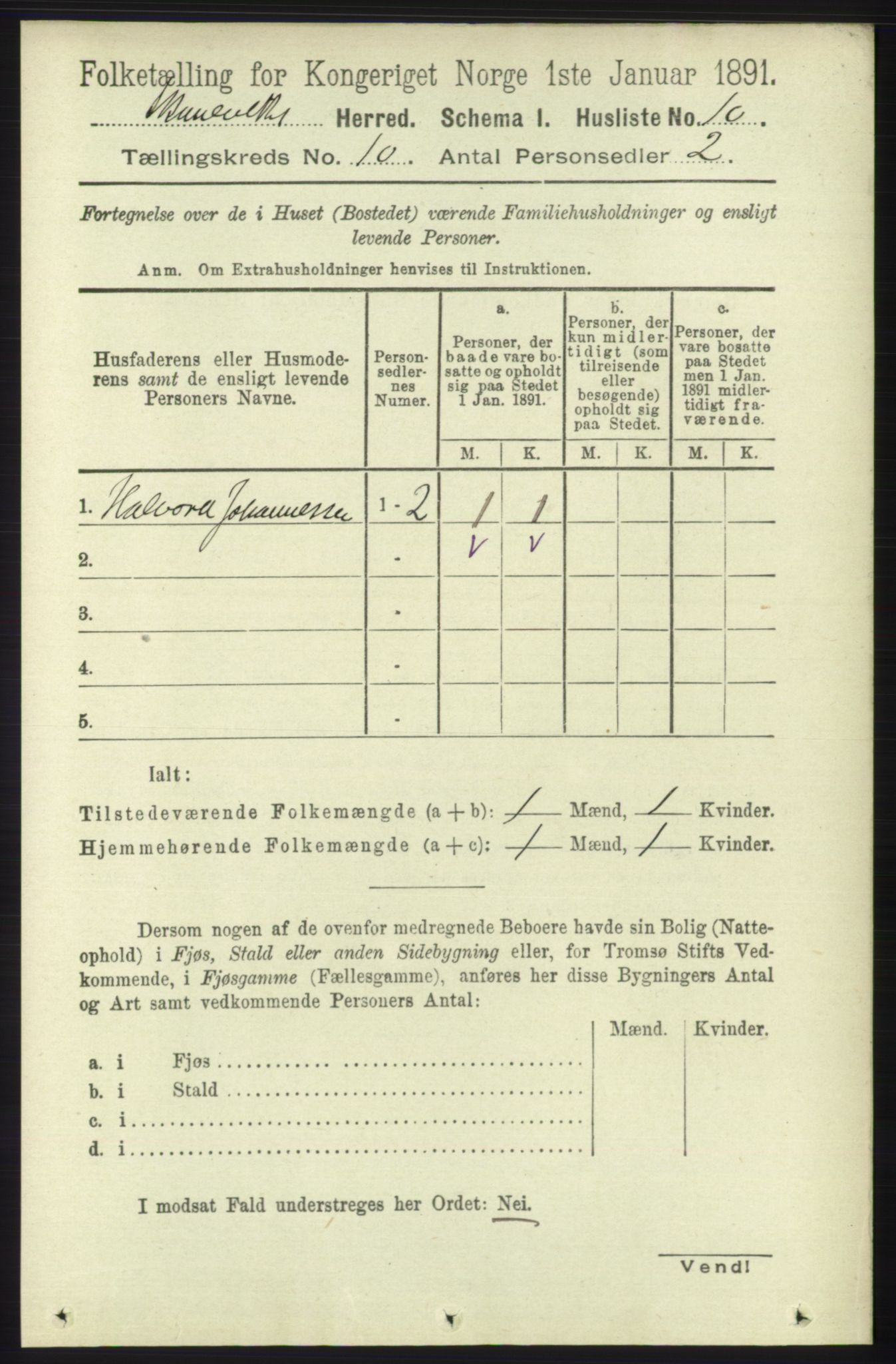 RA, Folketelling 1891 for 1212 Skånevik herred, 1891, s. 2873