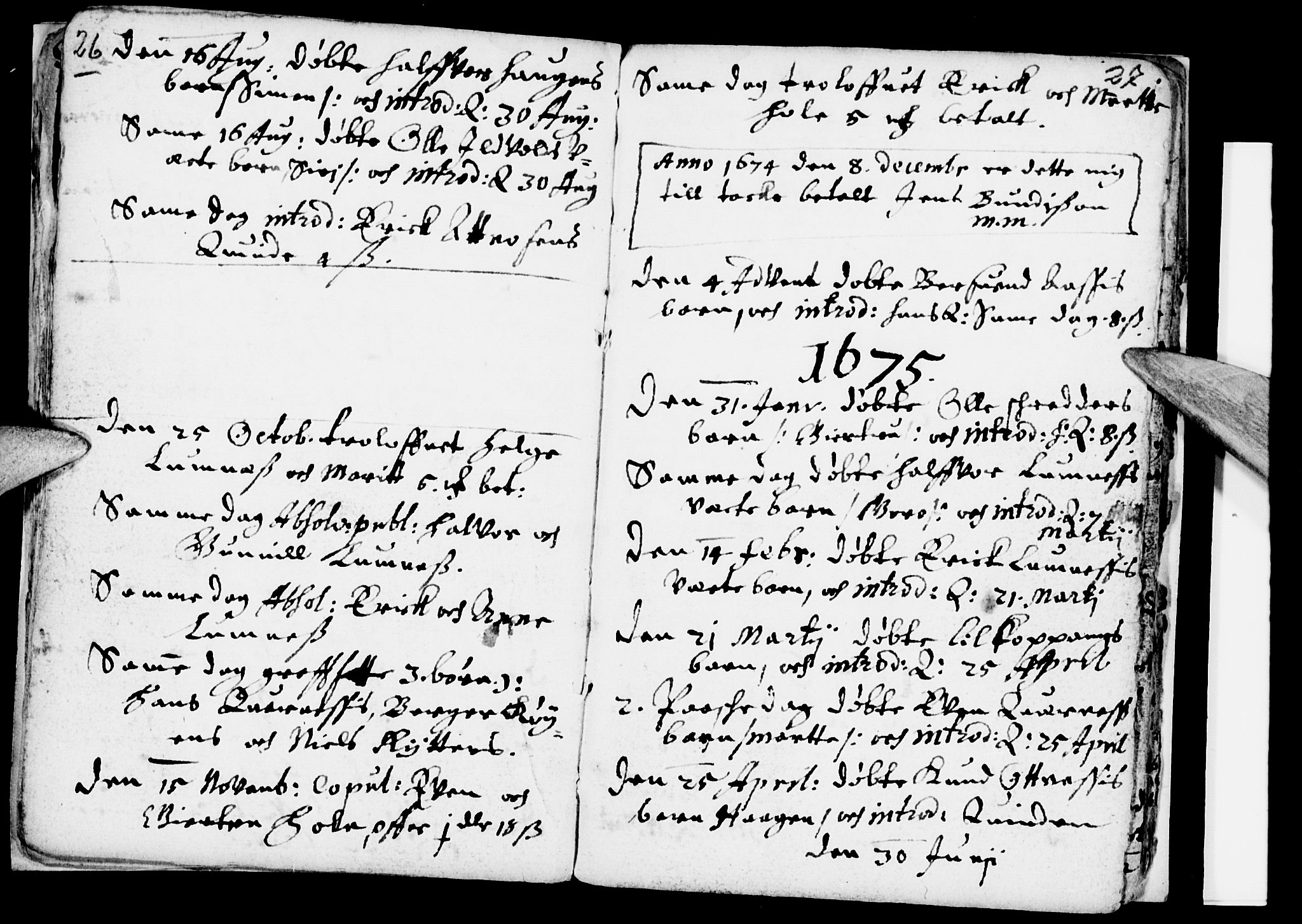 Åmot prestekontor, Hedmark, AV/SAH-PREST-056/H/Ha/Haa/L0001: Ministerialbok nr. 1 /1, 1661-1680, s. 26-27