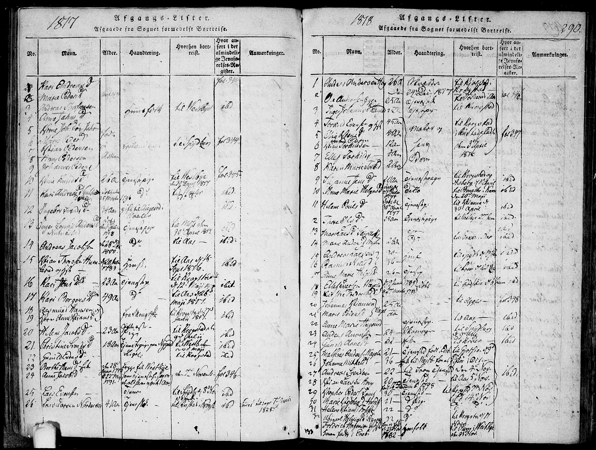 Hobøl prestekontor Kirkebøker, AV/SAO-A-2002/F/Fa/L0002: Ministerialbok nr. I 2, 1814-1841, s. 290