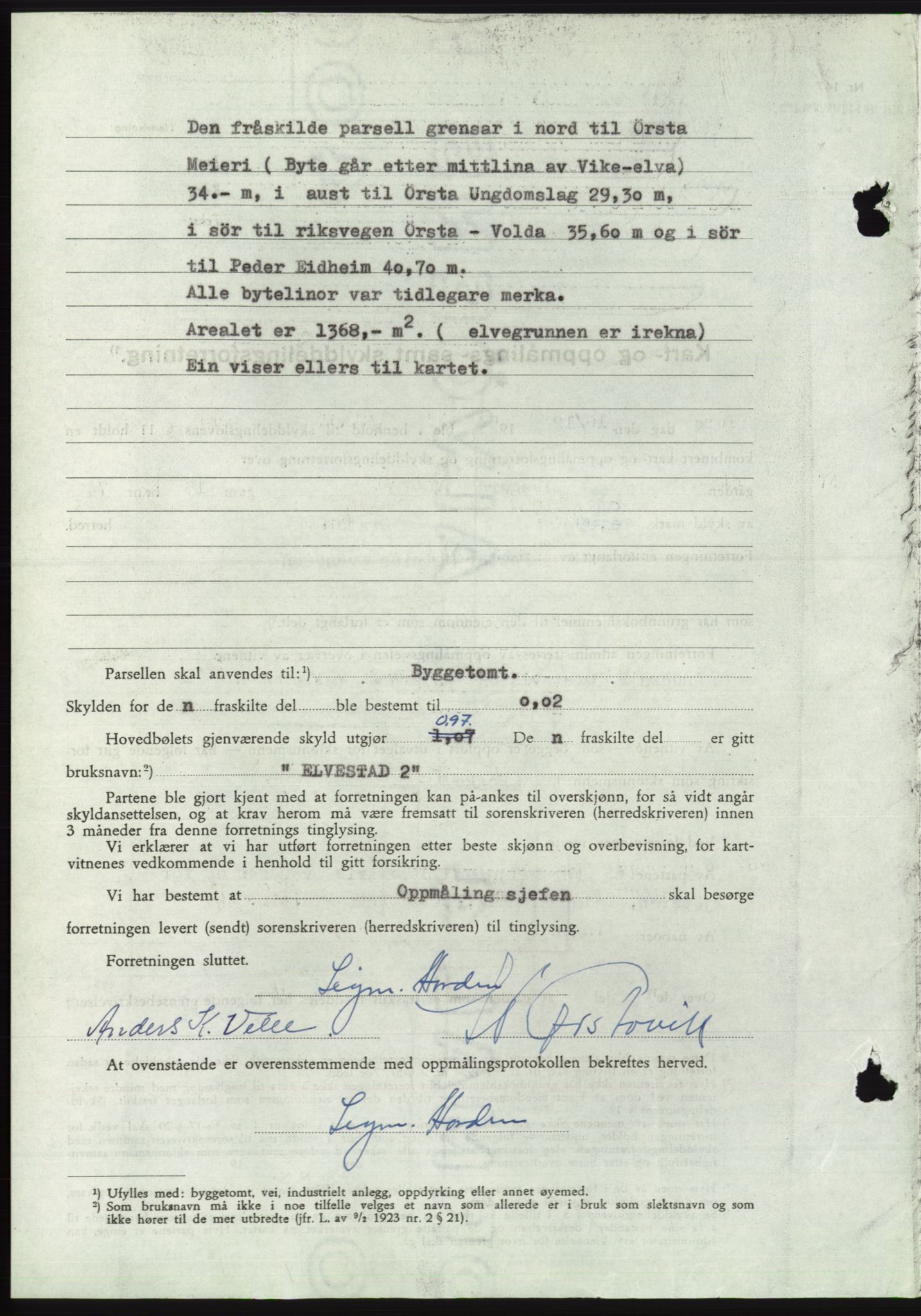 Søre Sunnmøre sorenskriveri, AV/SAT-A-4122/1/2/2C/L0100: Pantebok nr. 26A, 1954-1955, Dagboknr: 216/1955