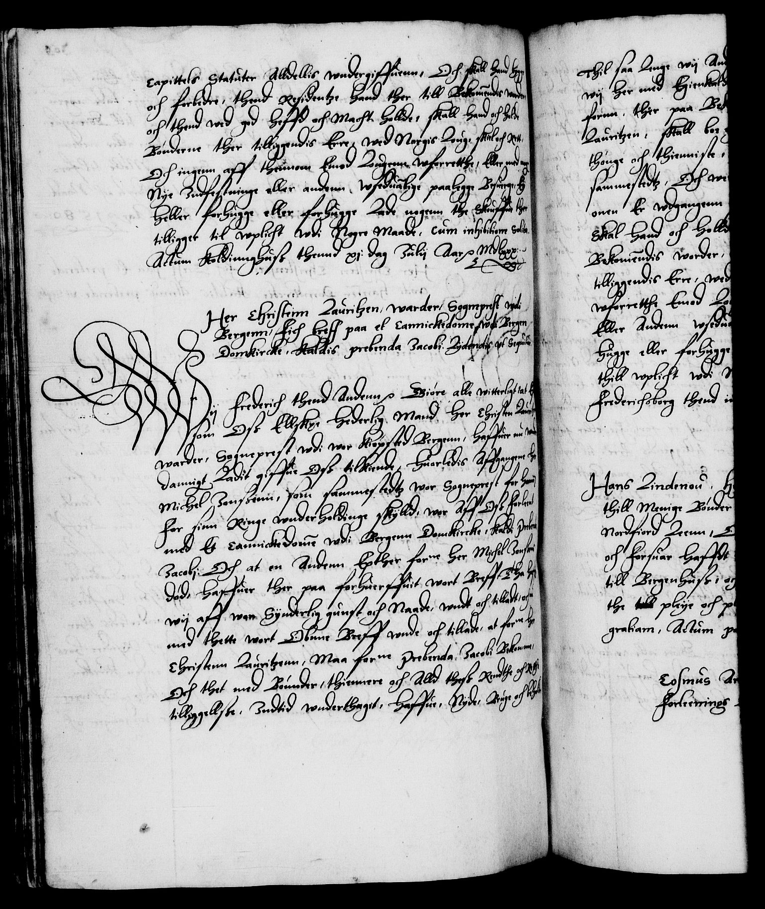 Danske Kanselli 1572-1799, RA/EA-3023/F/Fc/Fca/Fcaa/L0001: Norske registre (mikrofilm), 1572-1588, s. 309b