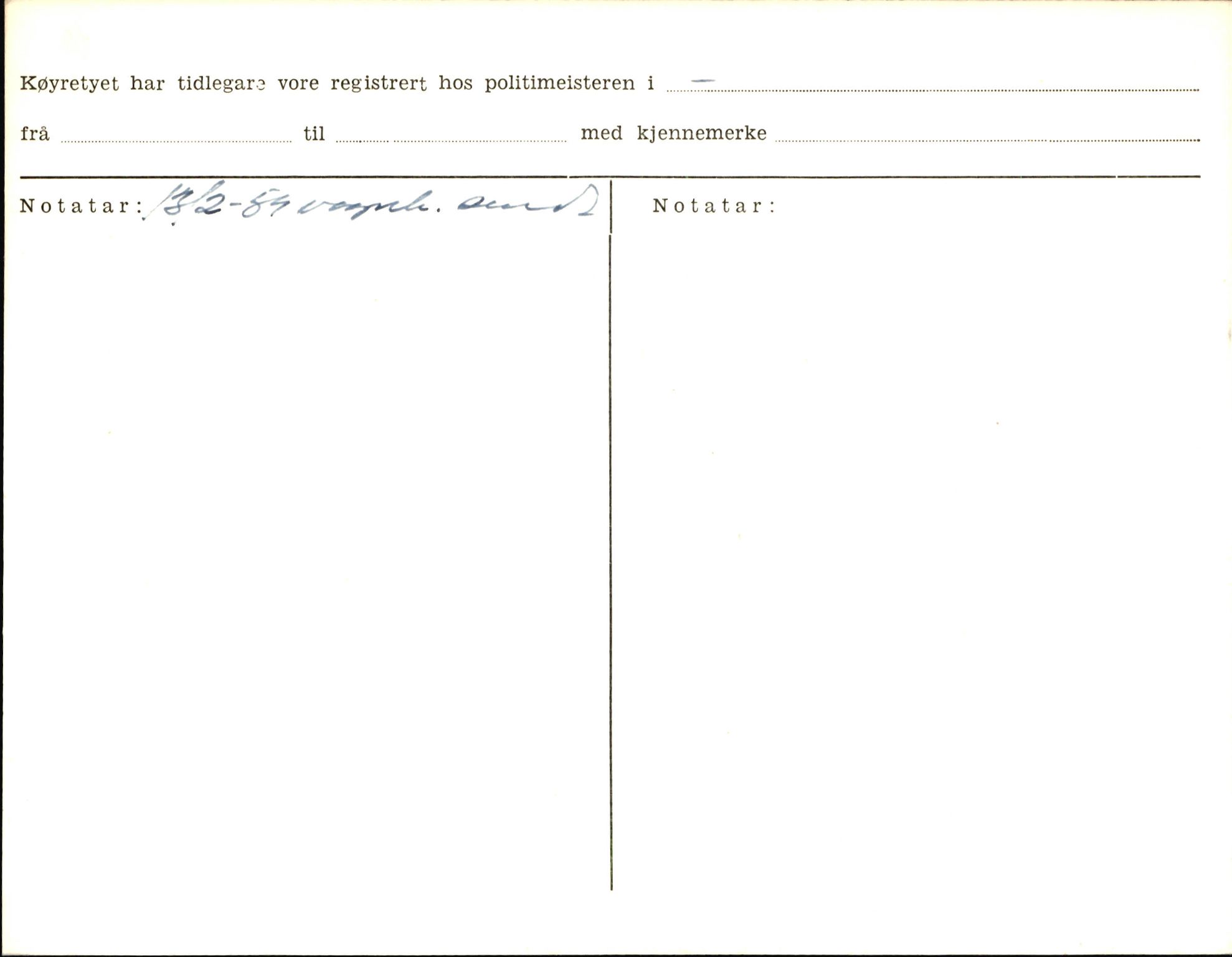 Statens vegvesen, Sogn og Fjordane vegkontor, AV/SAB-A-5301/4/F/L0006: Registerkort utmeldte Fjordane S8300-9500, 1930-1961, s. 93