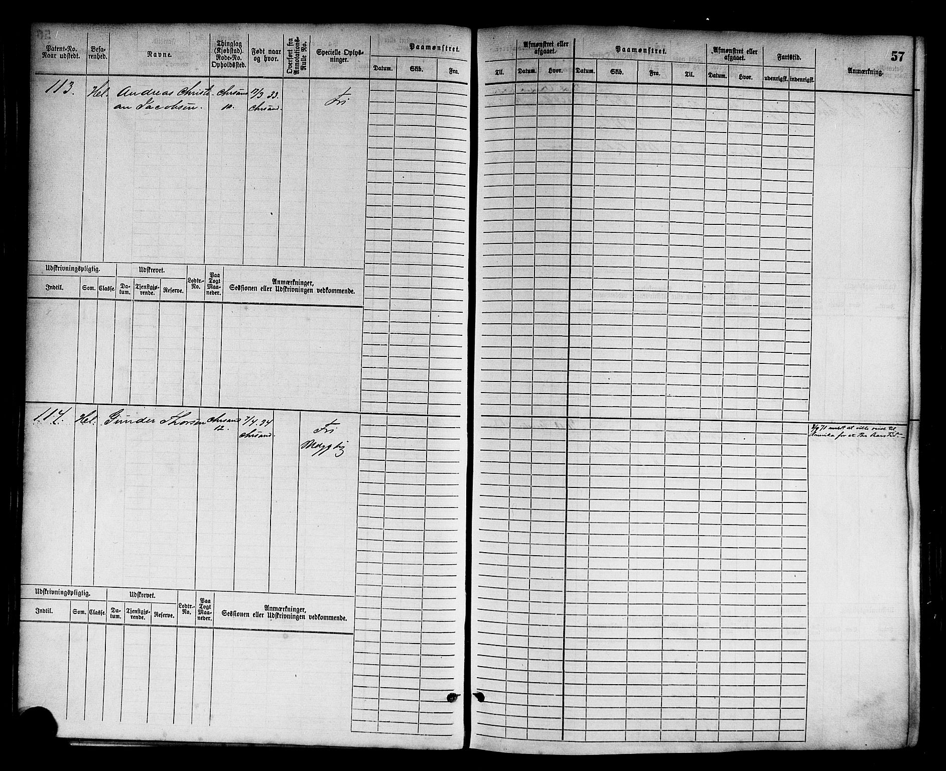 Kristiansand mønstringskrets, AV/SAK-2031-0015/F/Fb/L0003: Hovedrulle nr 1-762, I-10, 1860-1911, s. 67