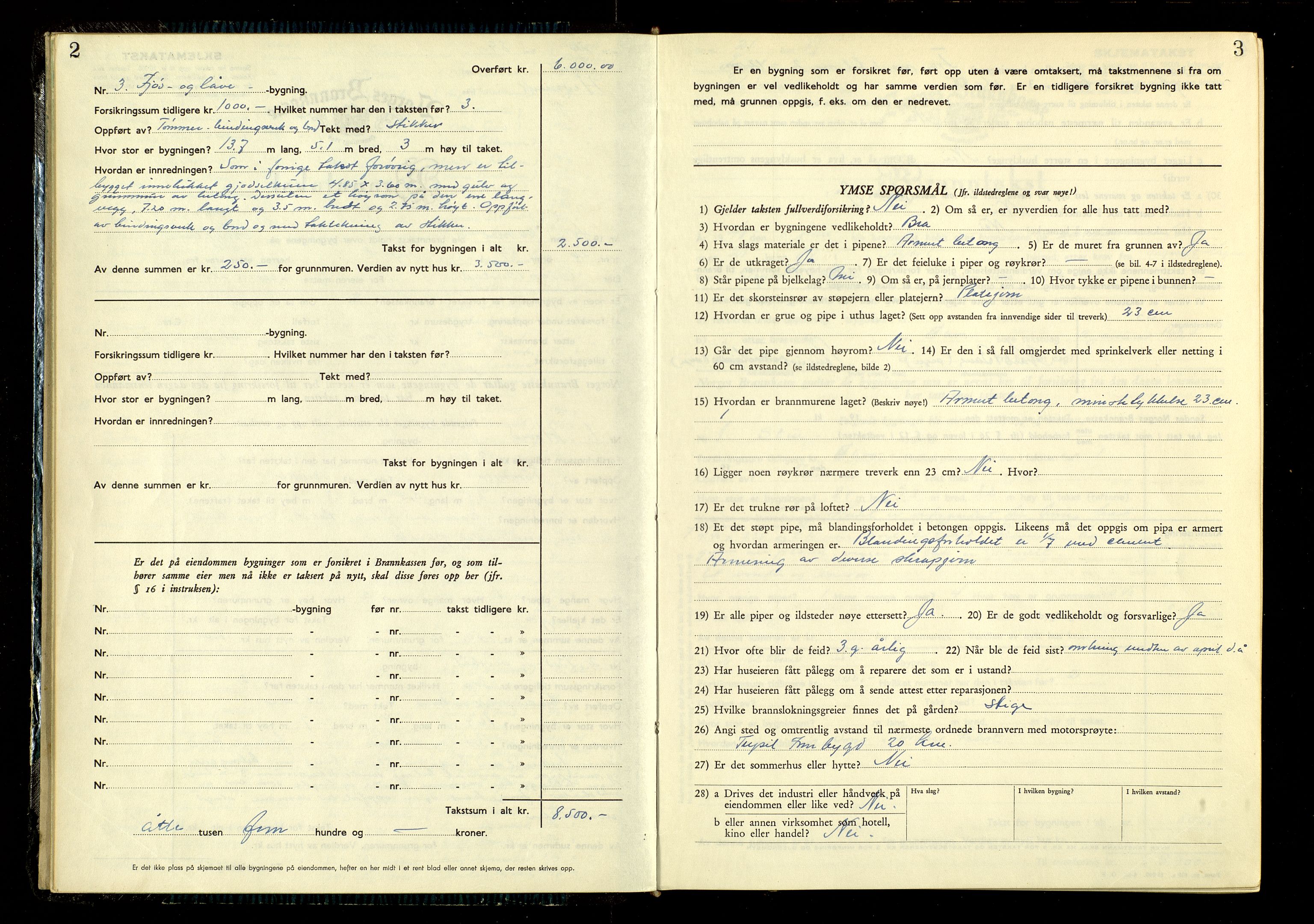 Norges Brannkasse, Trysil, AV/SAH-NBRANT-021/F/L0025: Branntakstprotokoll, 1948-1953