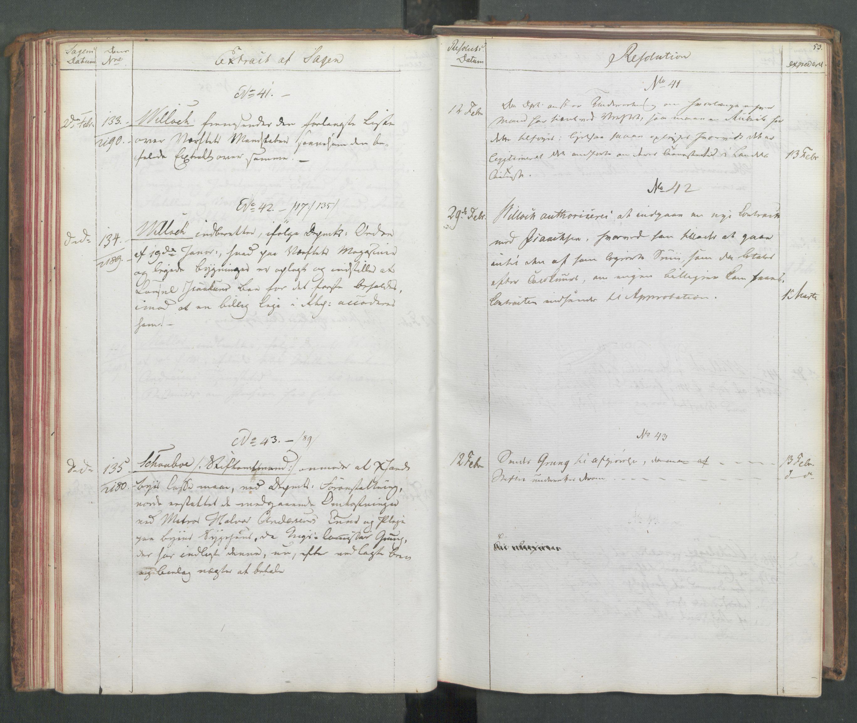 Marinedepartementet/ Marine- og postdepartementet, AV/RA-RAFA-3792/C/L0003: 7de Departements Journal, 1815-1816, s. 53