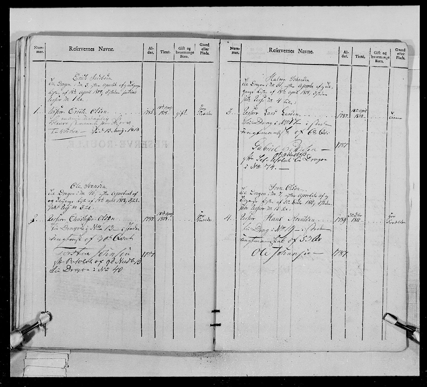 Generalitets- og kommissariatskollegiet, Det kongelige norske kommissariatskollegium, AV/RA-EA-5420/E/Eh/L0022b: Trondheimske dragonregiment, 1809-1811, s. 443