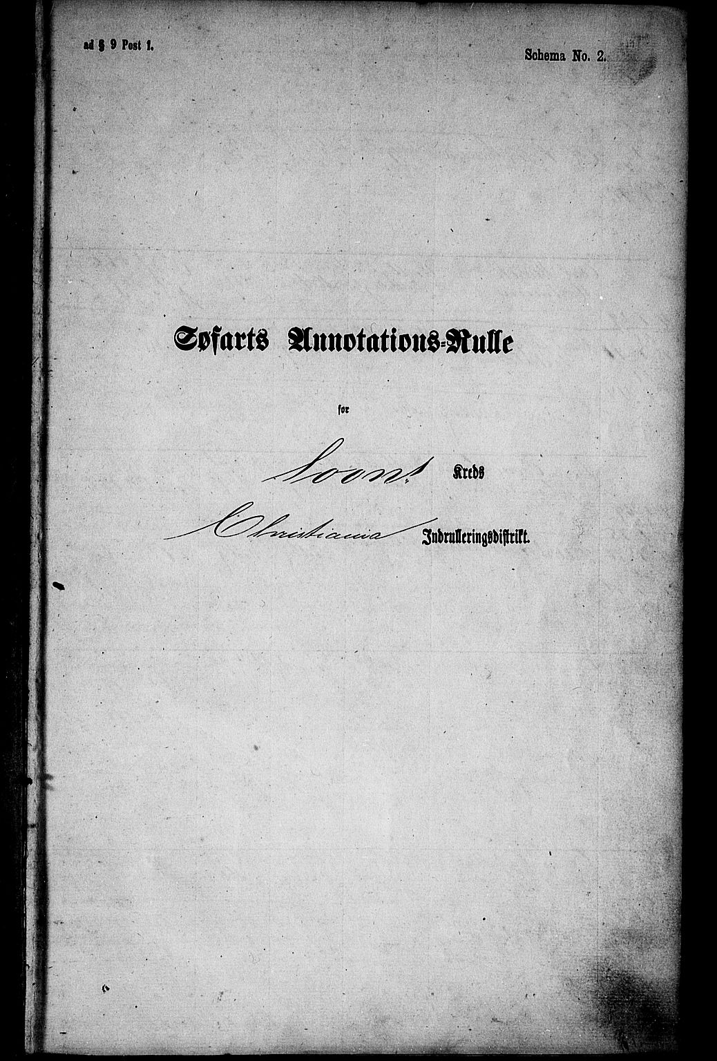 Son mønstringskontor, SAO/A-10569e/F/Fc/Fca/L0002: Annotasjonsrulle, 1867-1883, s. 2