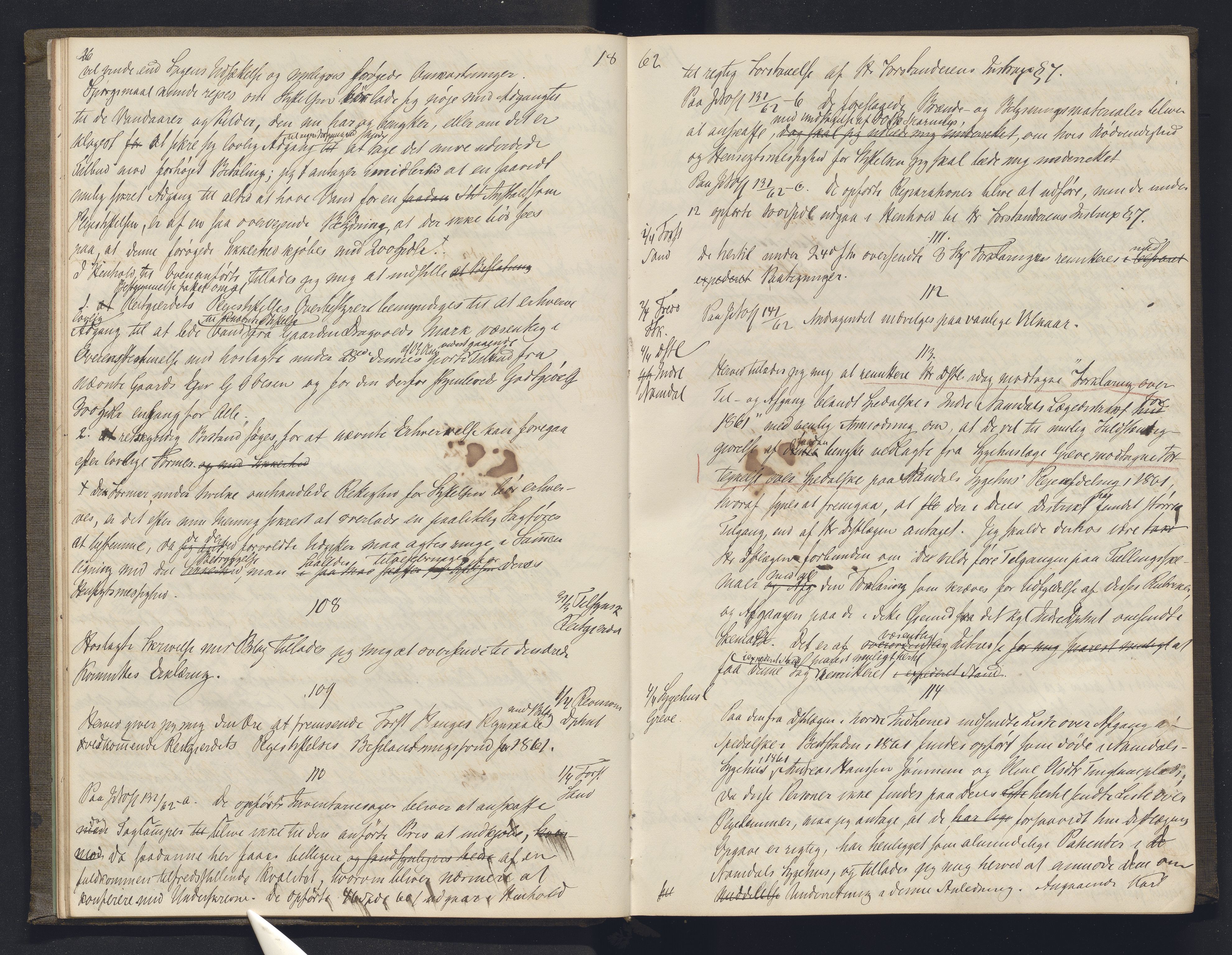 Lepraarkiver - Overlegen for den spedalske sykdom, AV/SAB-A-61001/B.b/L0003: Kopibok, 1862-1865, s. 26-27