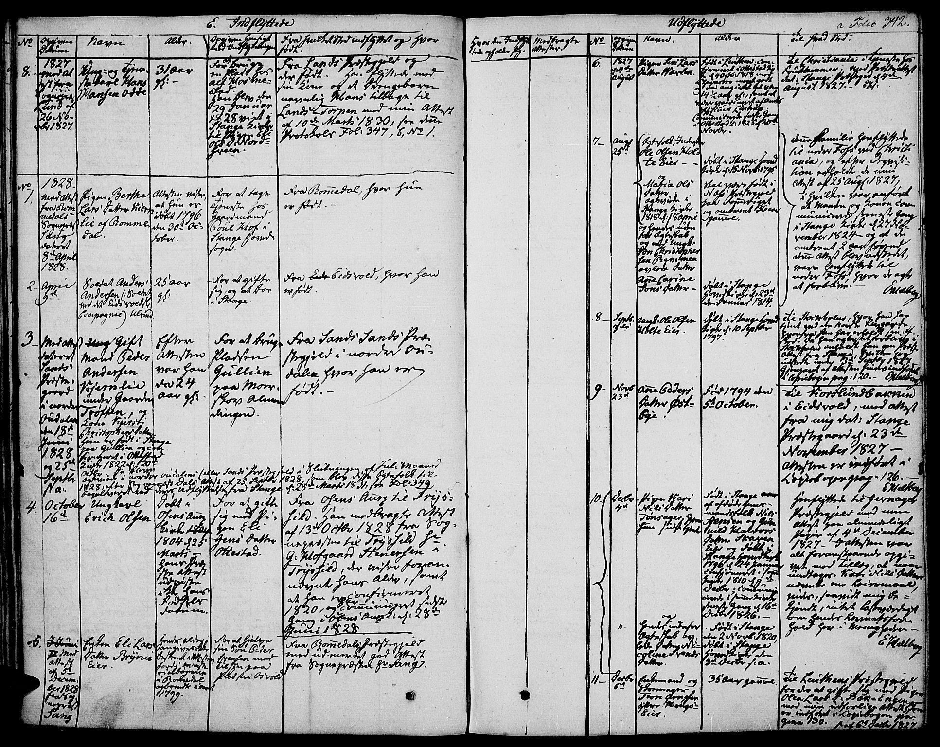 Stange prestekontor, SAH/PREST-002/K/L0009: Ministerialbok nr. 9, 1826-1835, s. 342