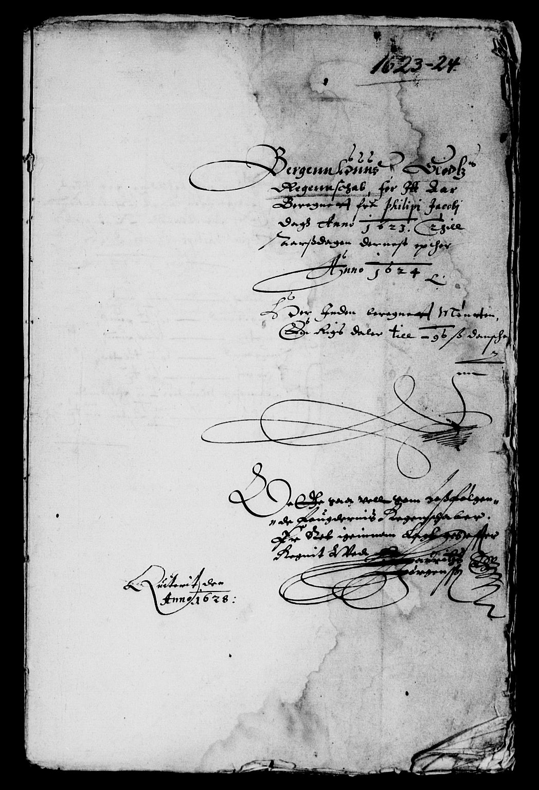 Rentekammeret inntil 1814, Reviderte regnskaper, Lensregnskaper, RA/EA-5023/R/Rb/Rbt/L0035: Bergenhus len, 1622-1624