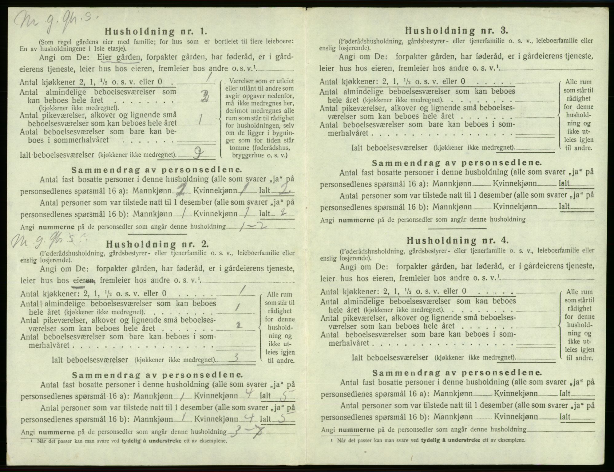 SAB, Folketelling 1920 for 1216 Sveio herred, 1920, s. 388